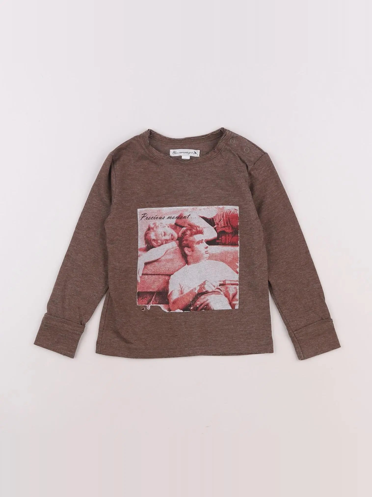Bleu Comme Gris - tee-shirt marron - 18 mois