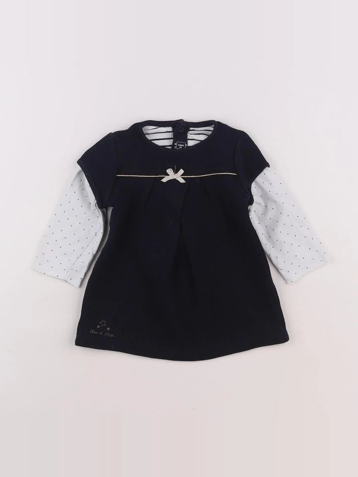 Terre de marins - robe bleu, blanc - 12 mois