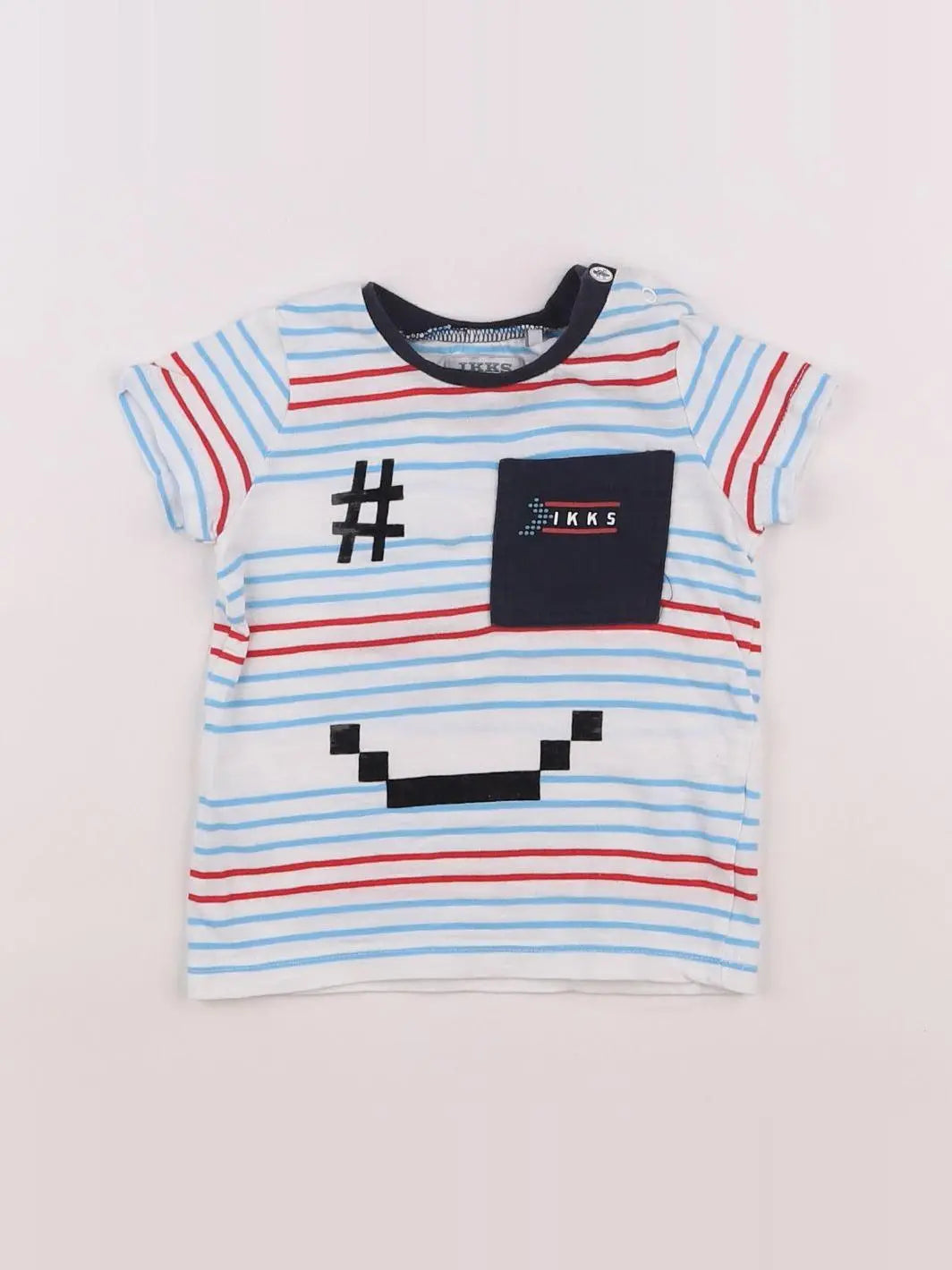 IKKS - tee-shirt multicolore - 6 mois