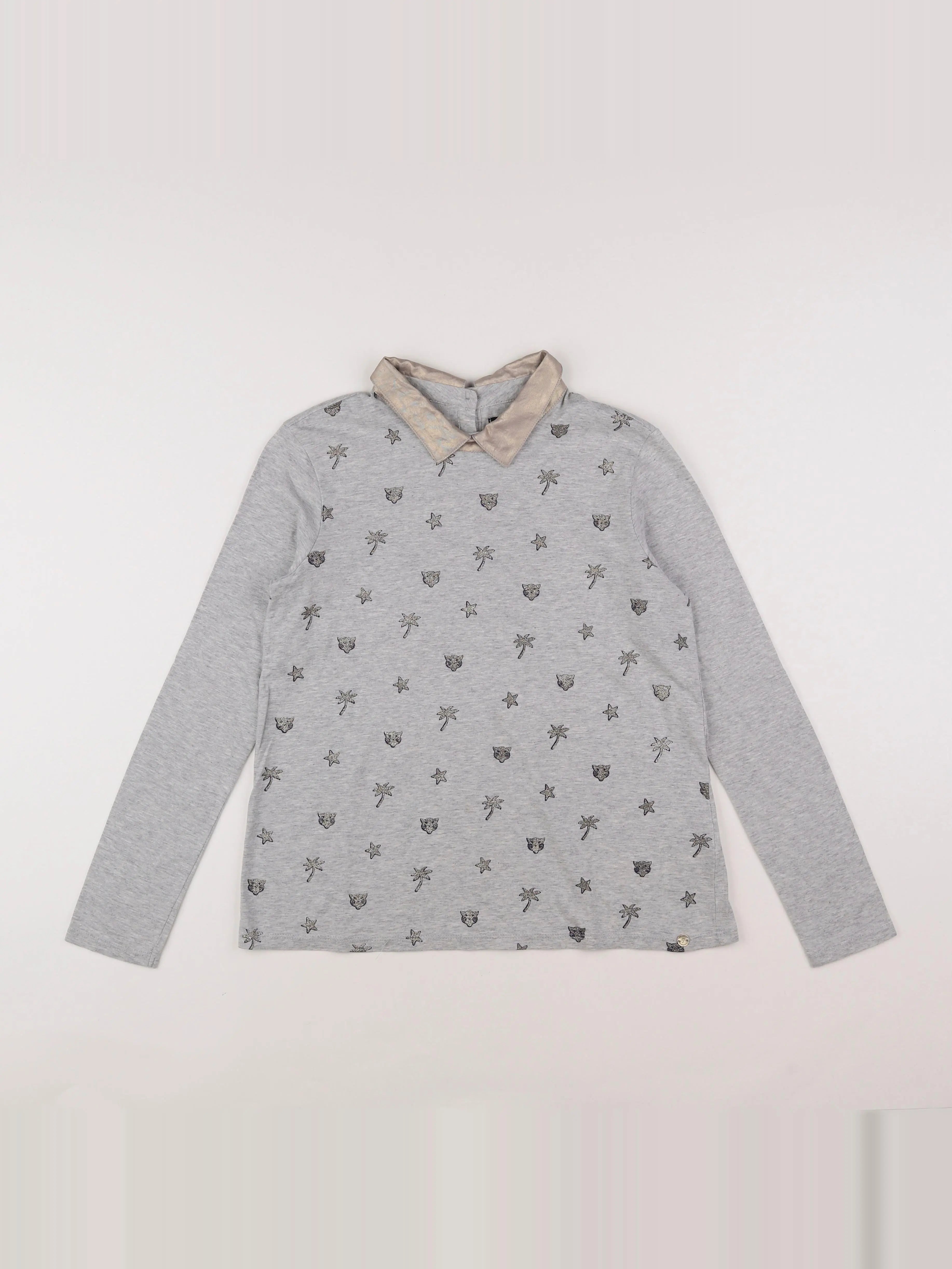IKKS - tee-shirt gris - 12 ans