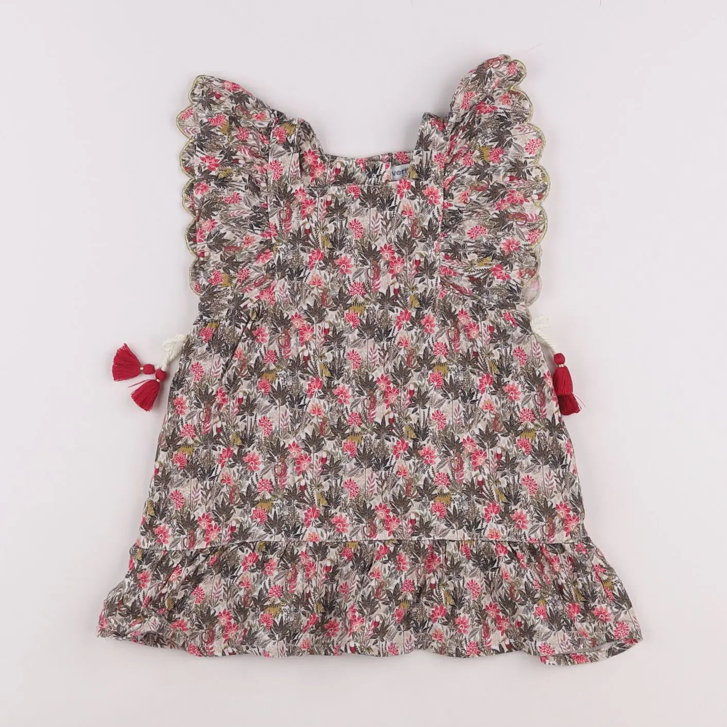 Vertbaudet - robe multicolore - 12 mois