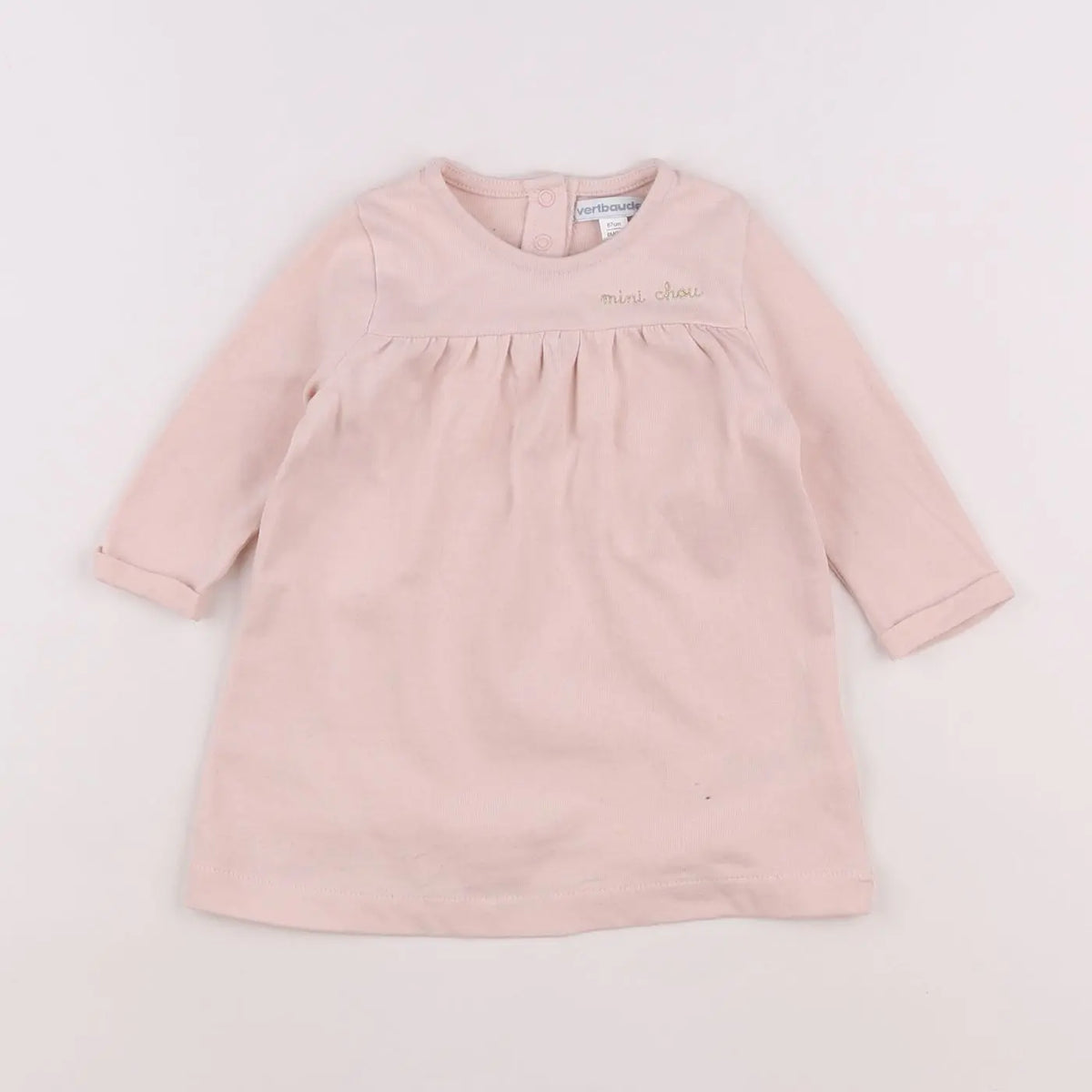 Vertbaudet - robe rose - 6 mois