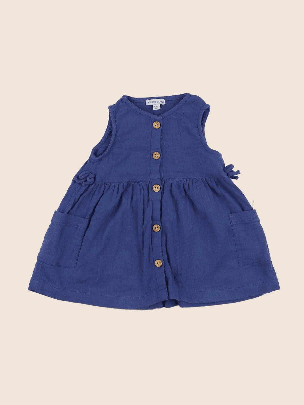 Vertbaudet - robe bleu - 18 mois