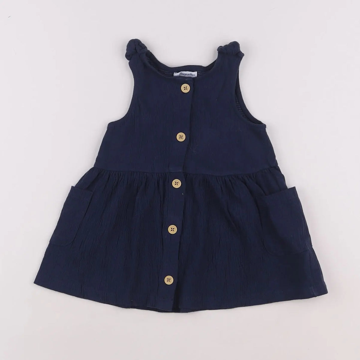 Vertbaudet - robe bleu - 18 mois
