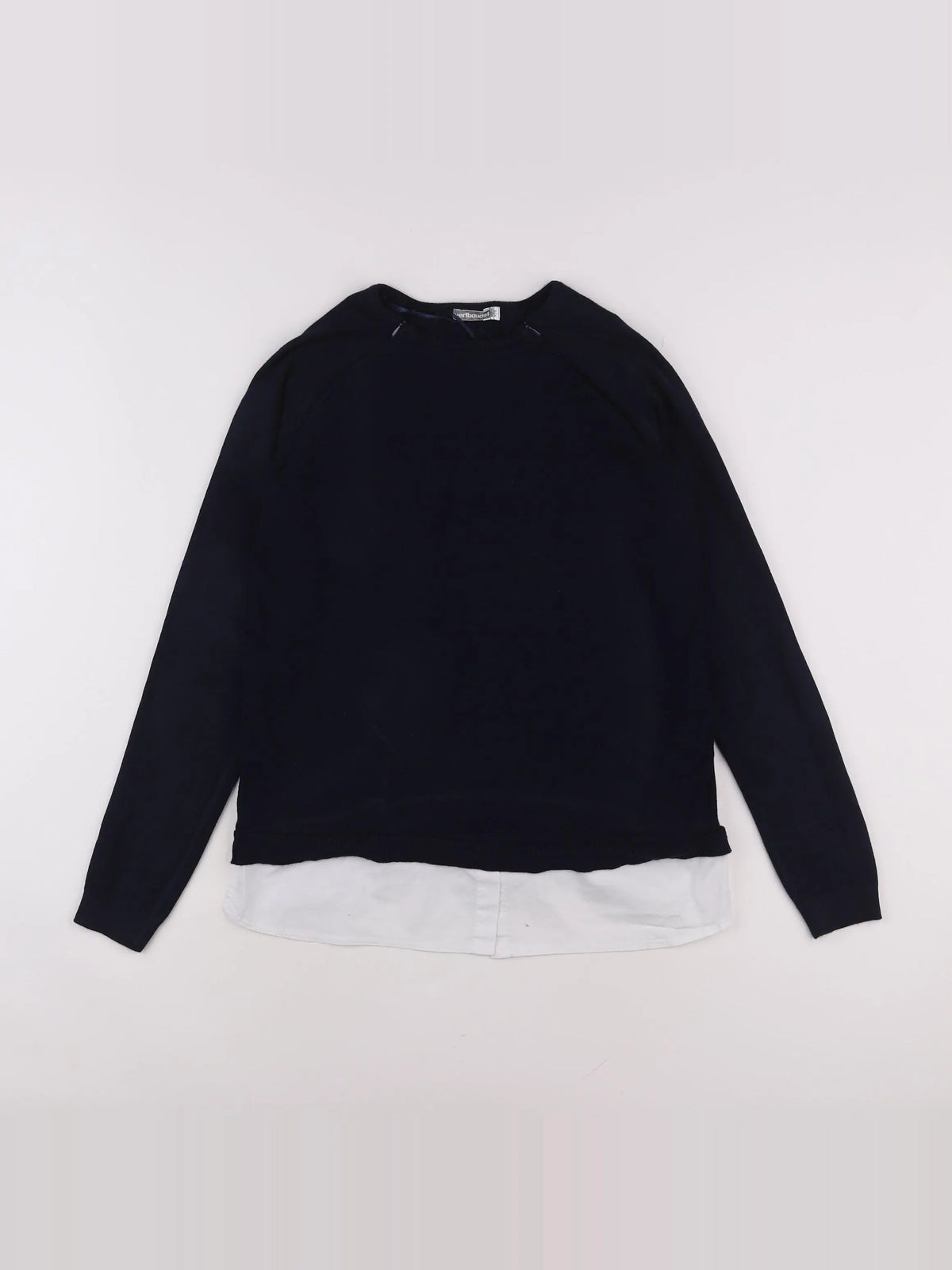 Vertbaudet - pull grossesse bleu, blanc - 34 à 36