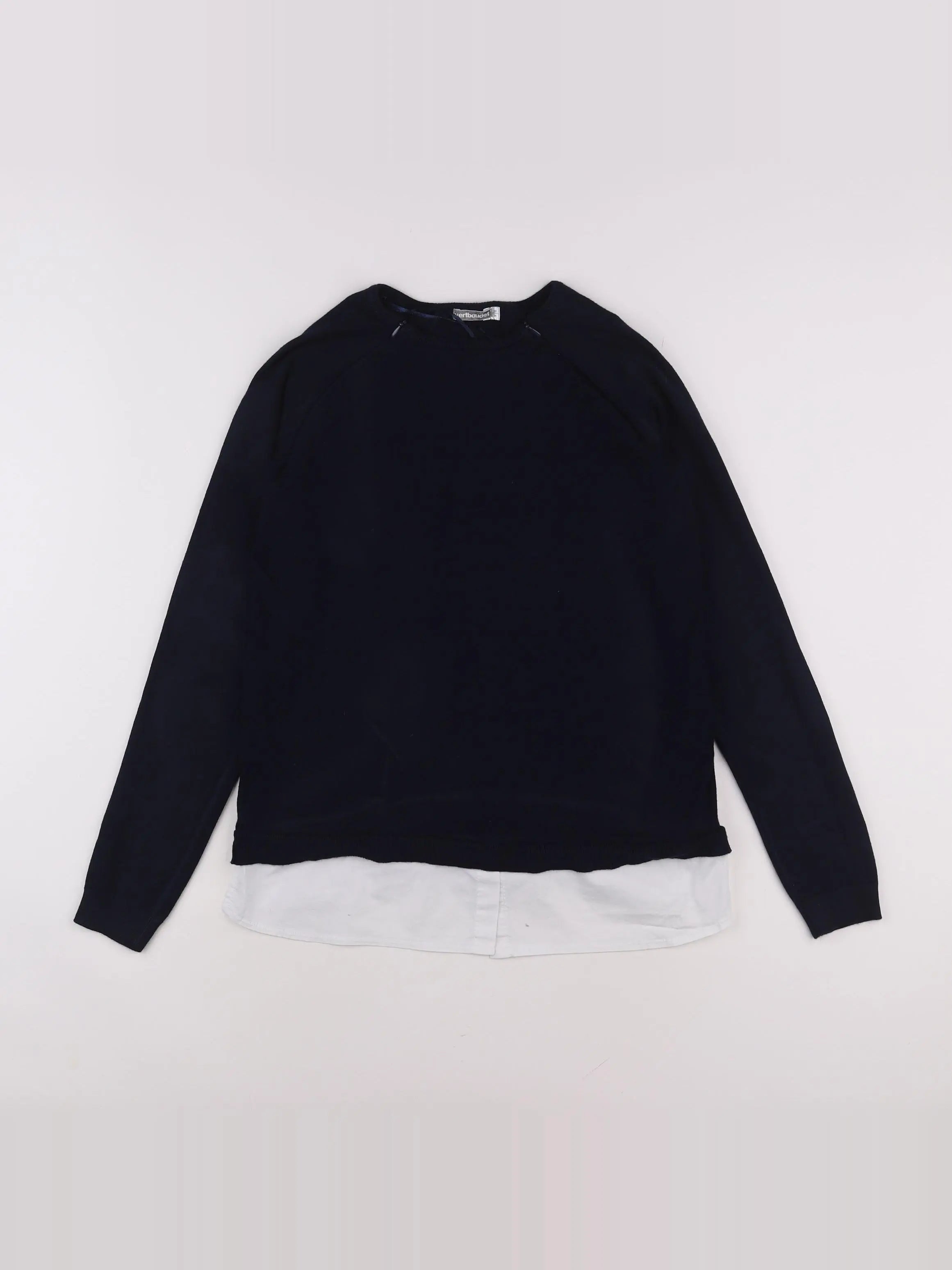 Vertbaudet - pull grossesse bleu, blanc - 34 à 36