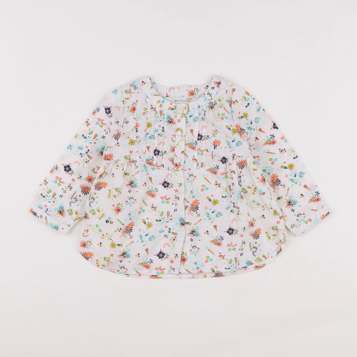 Vertbaudet - blouse multicolore - 12 mois