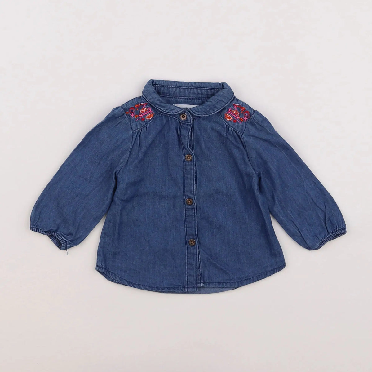 Vertbaudet - blouse bleu - 3 mois