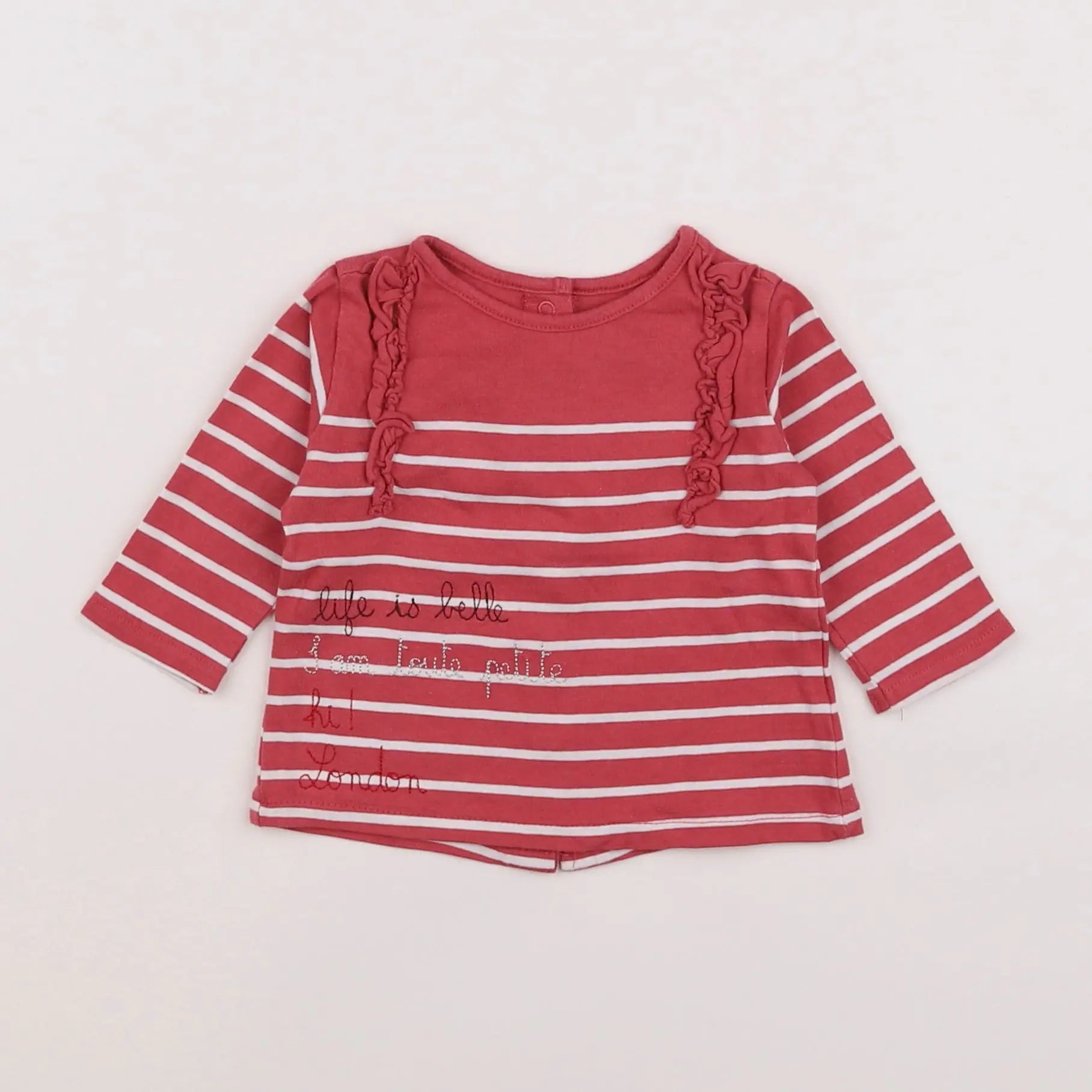 Vertbaudet - tee-shirt rose - 3 mois