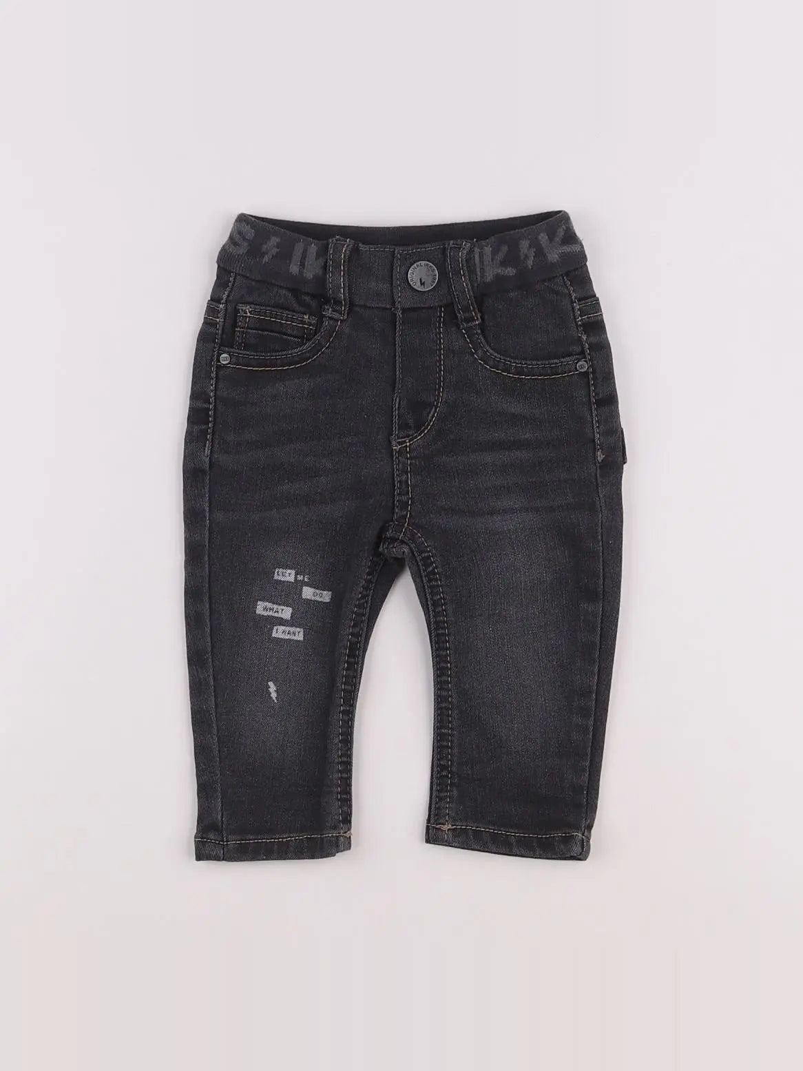 IKKS - jean gris - 6 mois