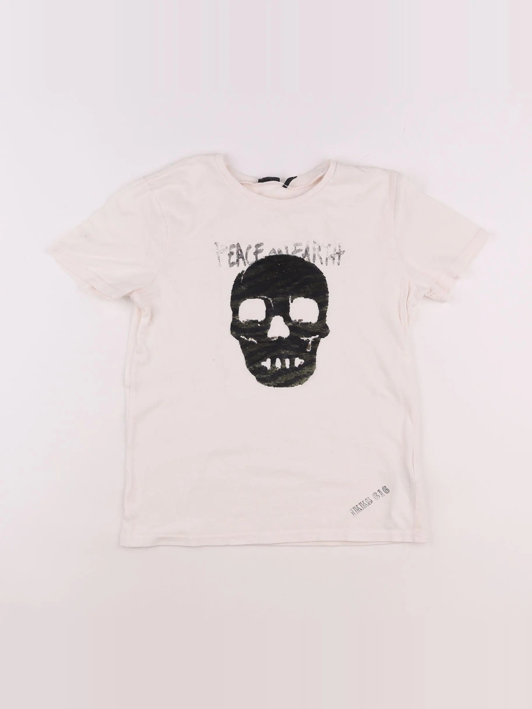 IKKS - tee-shirt blanc - 10 ans