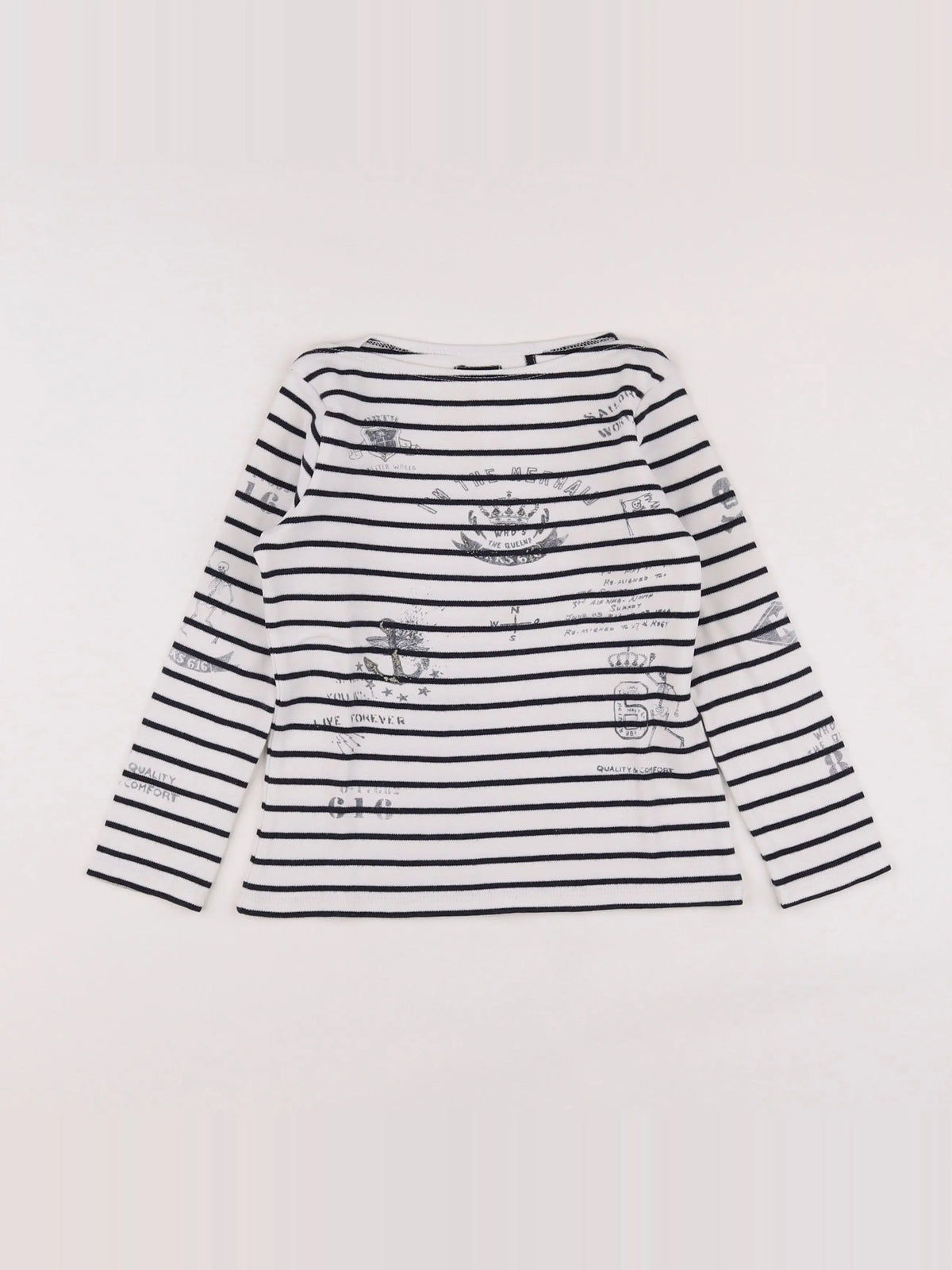 IKKS - tee-shirt blanc - 6 ans