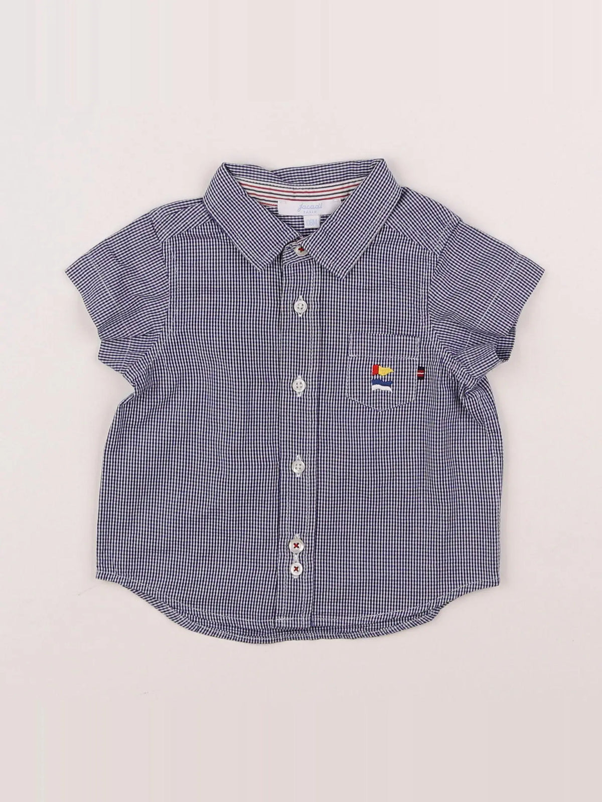 Jacadi - chemise bleu - 6 mois