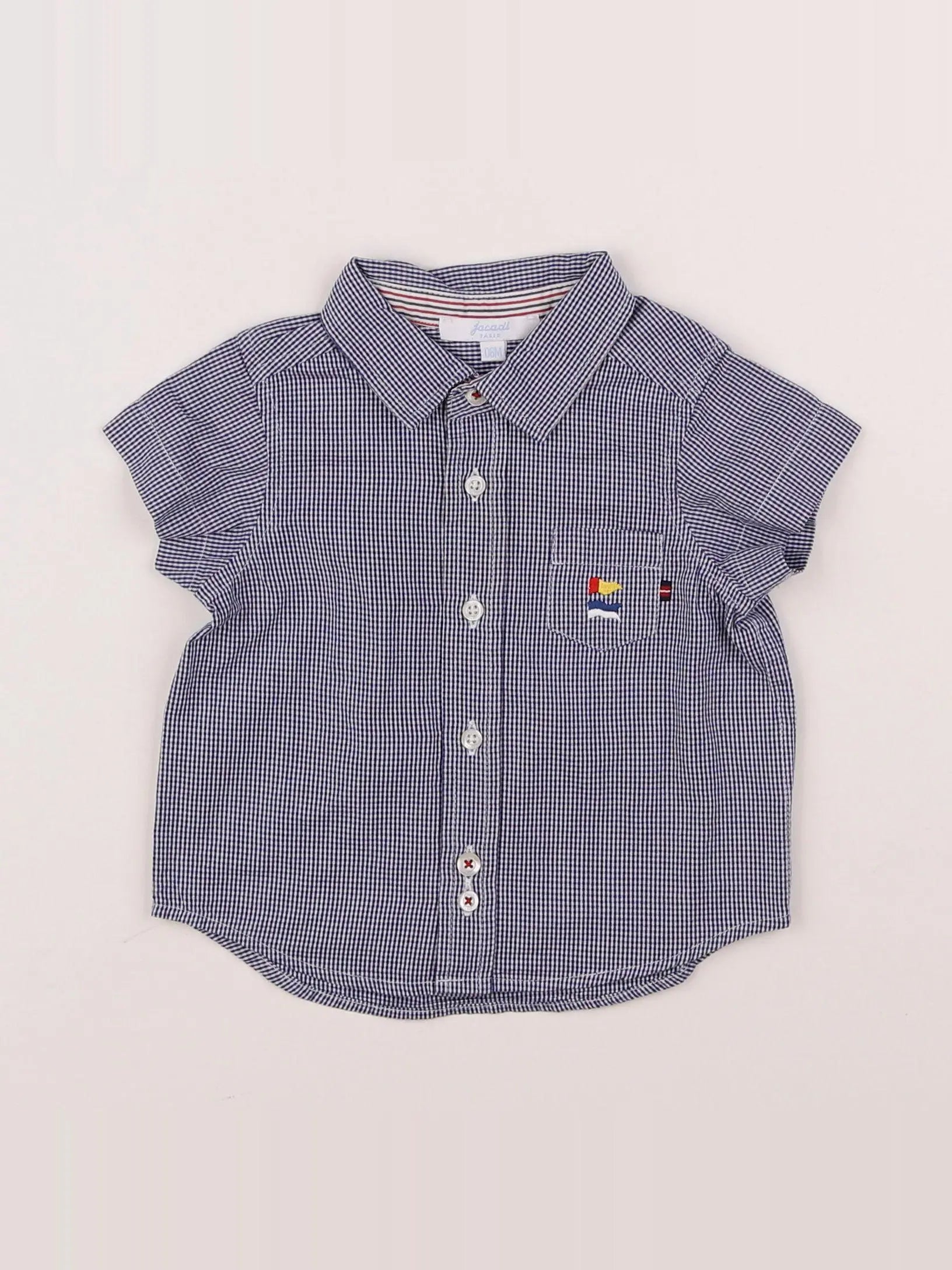 Jacadi - chemise bleu - 6 mois