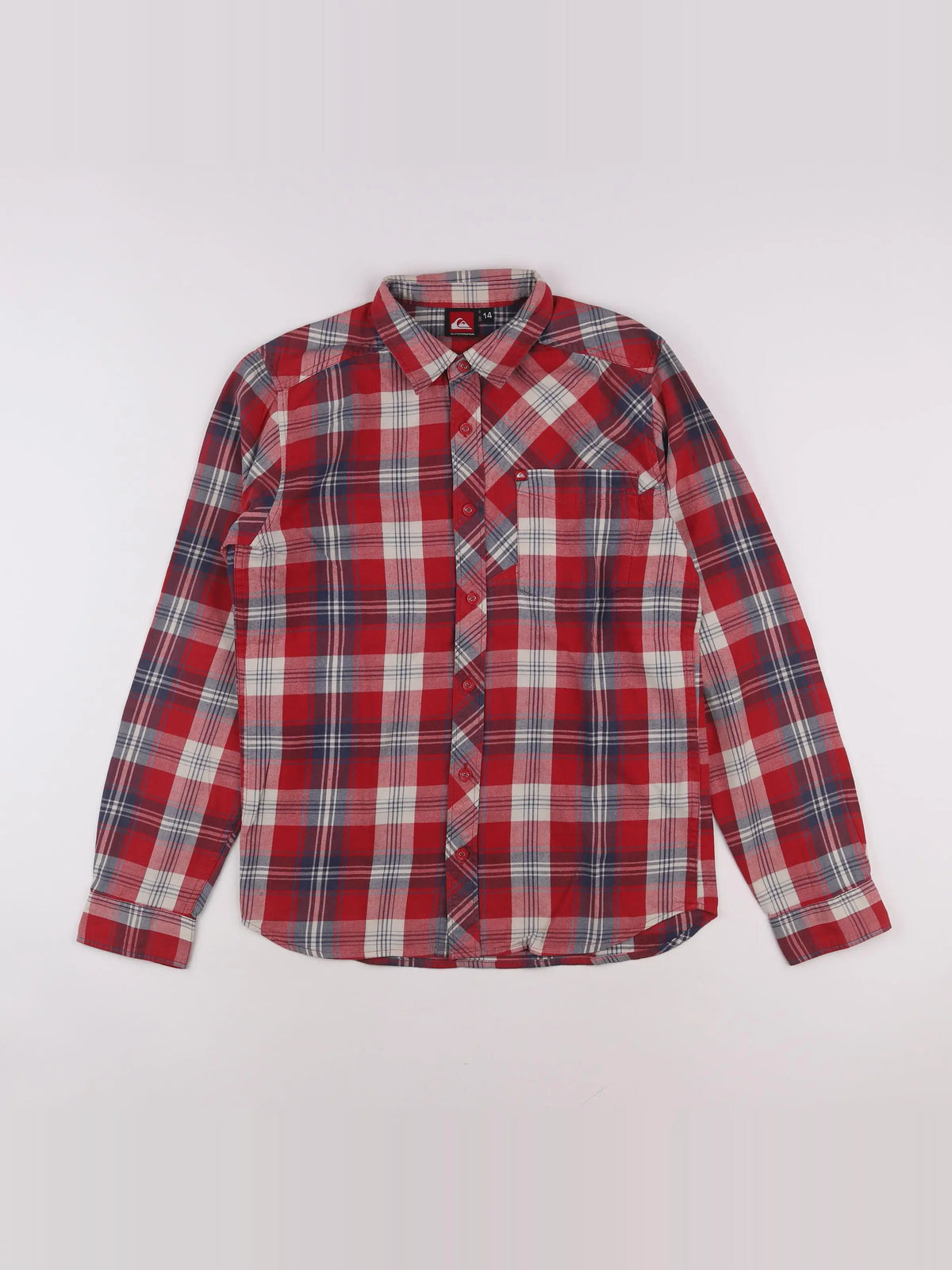 Quiksilver - chemise rouge - 14 ans
