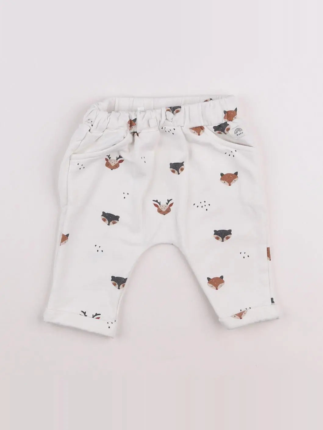 La Redoute - jogging blanc, marron - 3 mois
