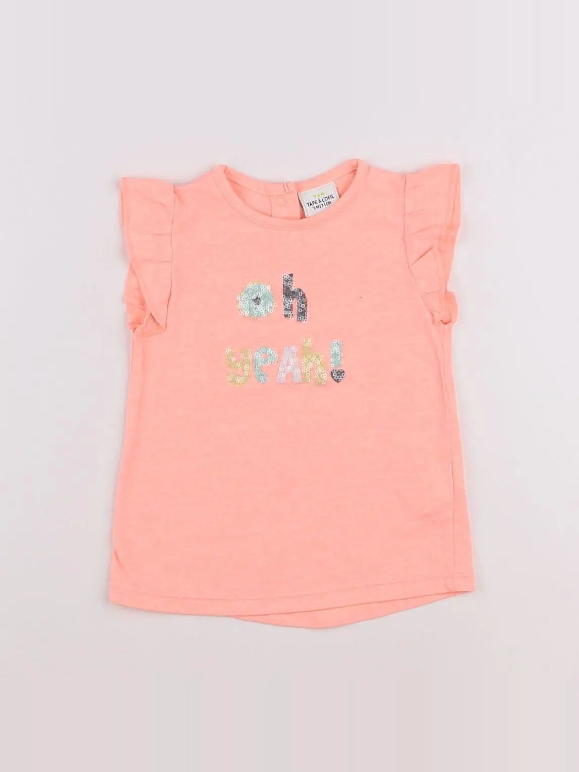 Tape à l'oeil - tee-shirt rose - 9 mois