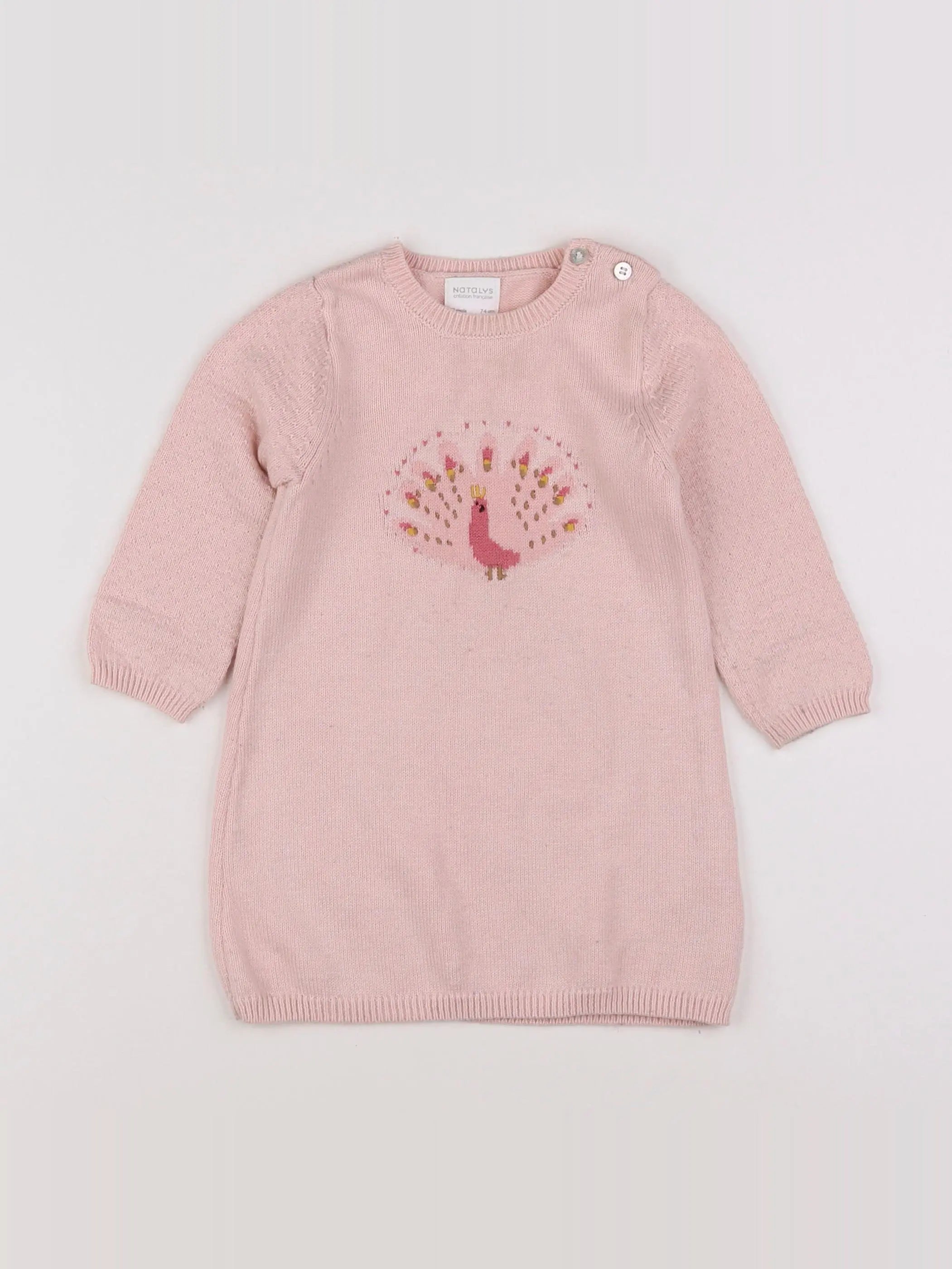 Natalys - robe rose - 12 mois