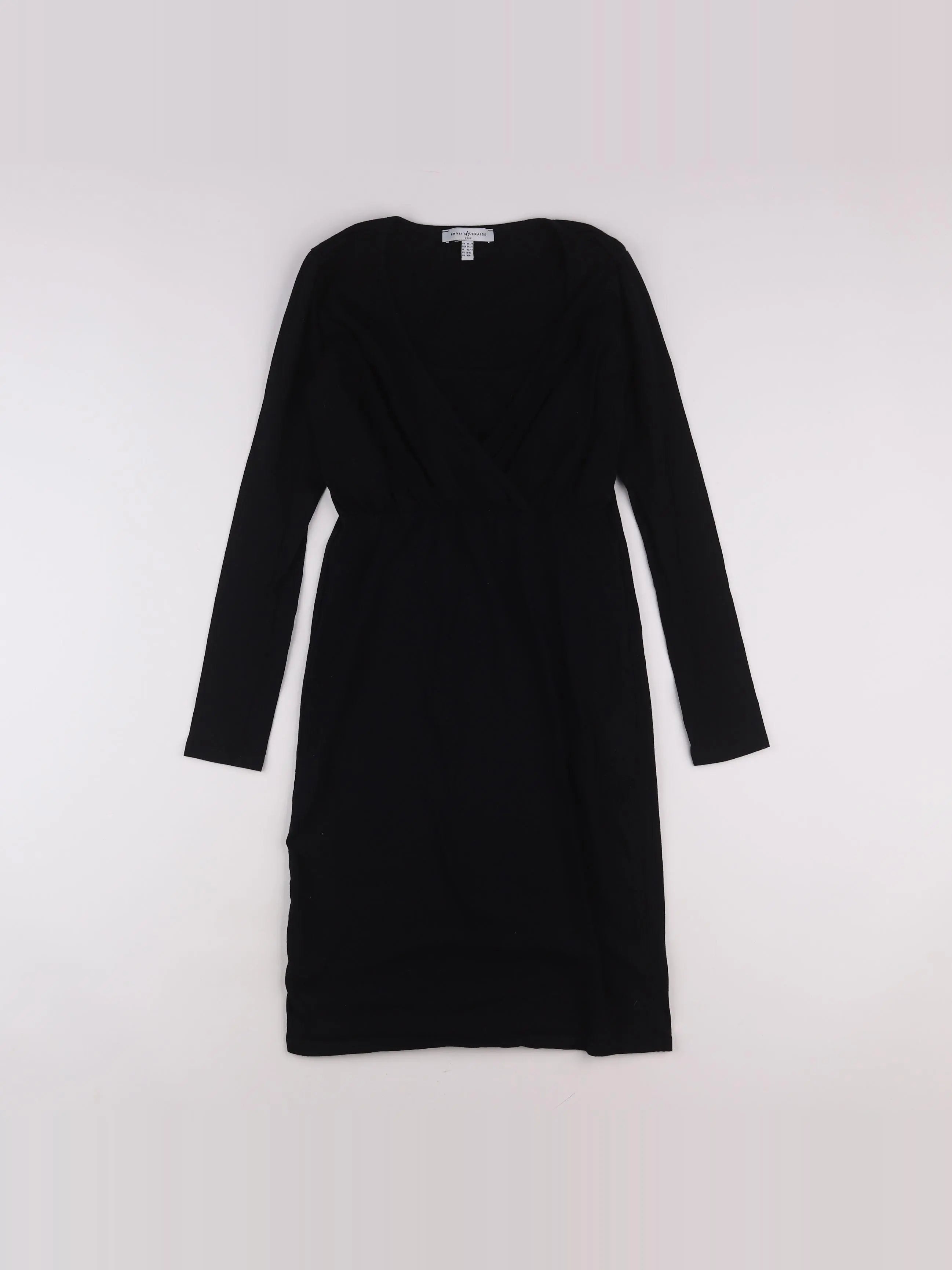 Envie de fraise - robe grossesse, allaitement noir - 36 à 38