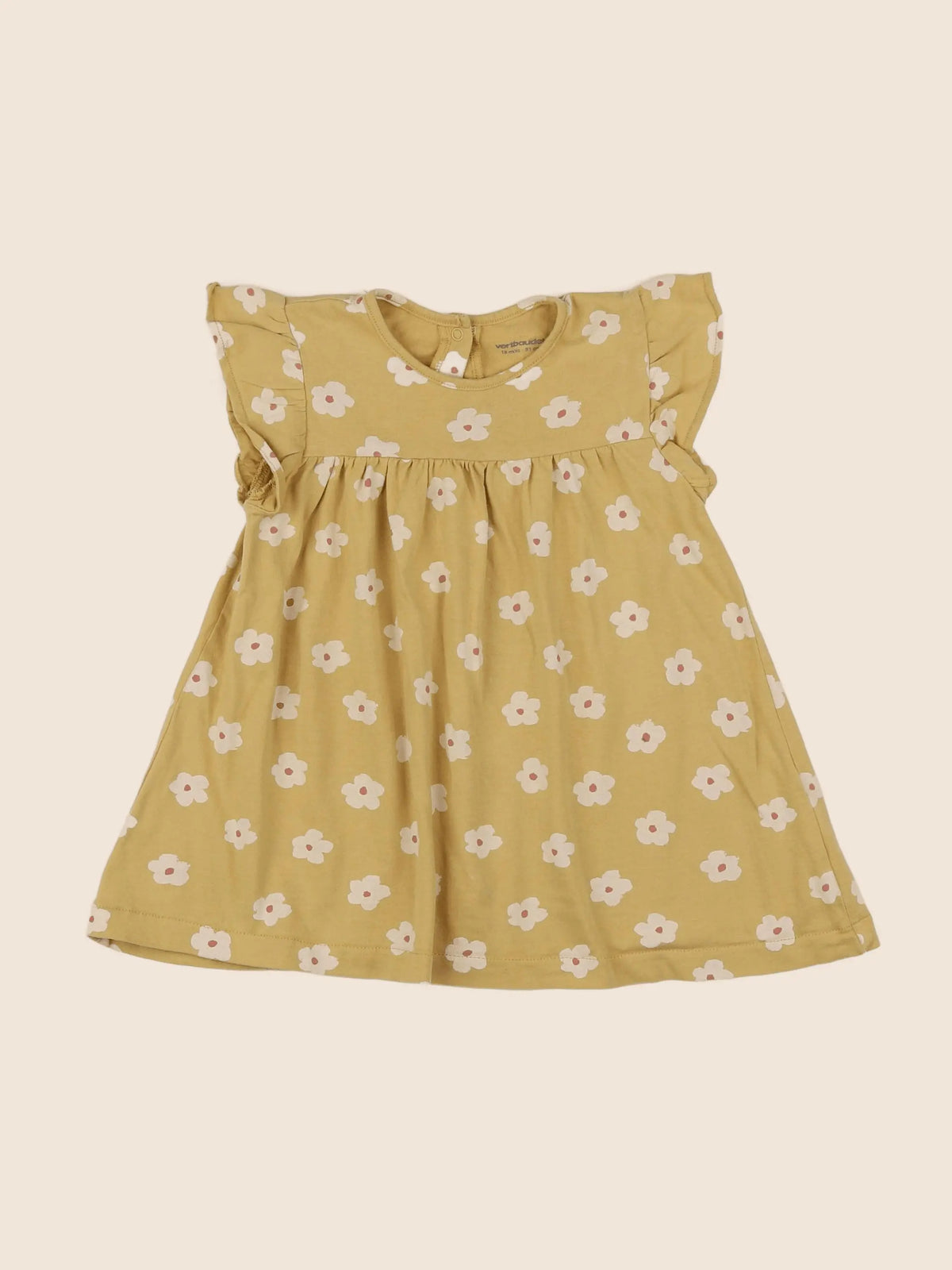 Vertbaudet - robe jaune - 18 mois