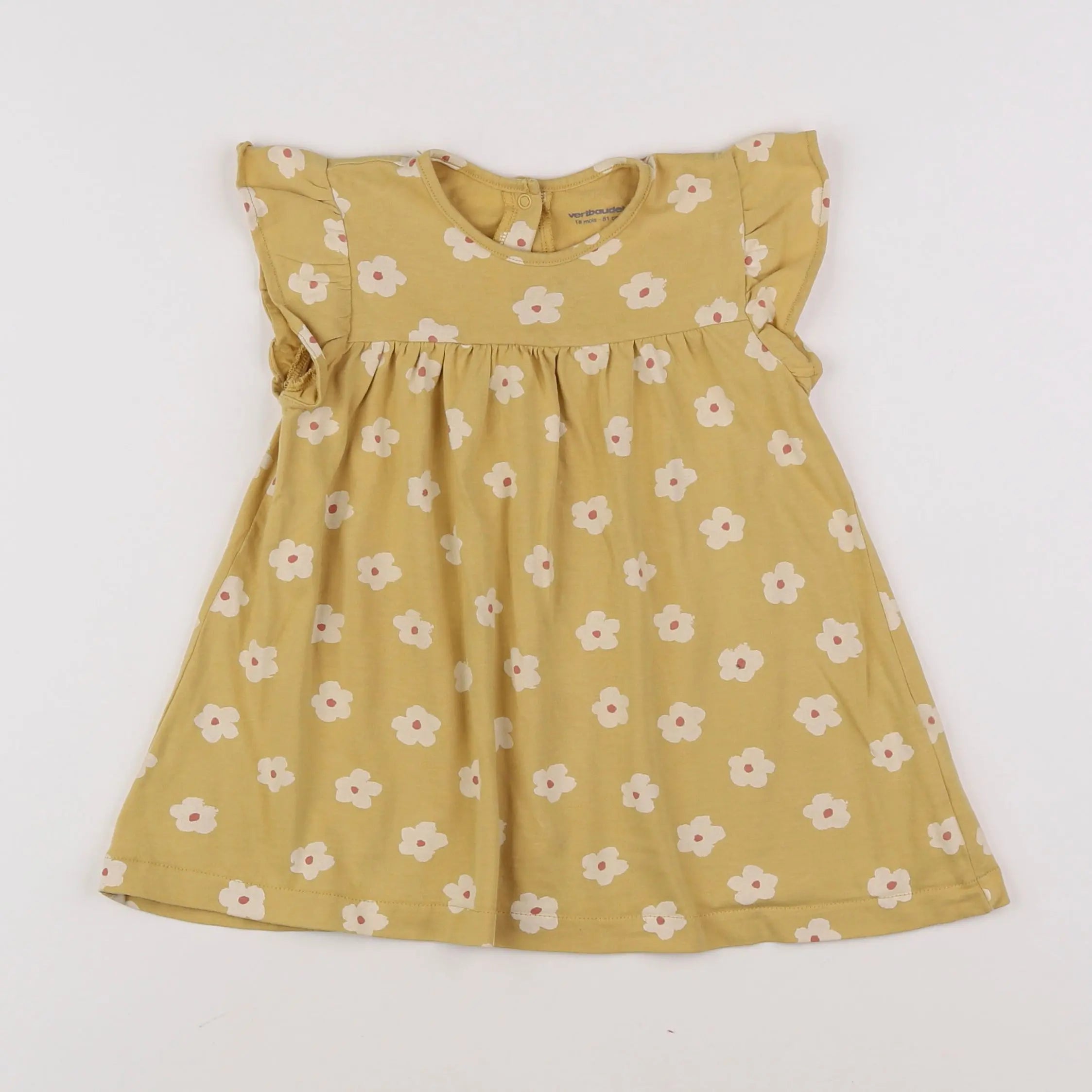 Vertbaudet - robe jaune - 18 mois