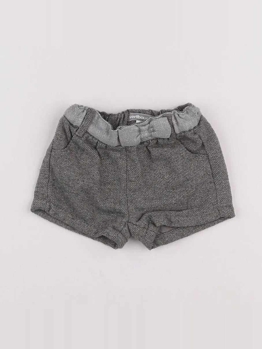 Vertbaudet - short gris - 3 mois