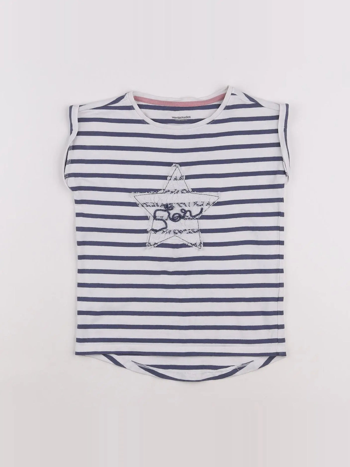 Vertbaudet - tee-shirt blanc - 5 ans