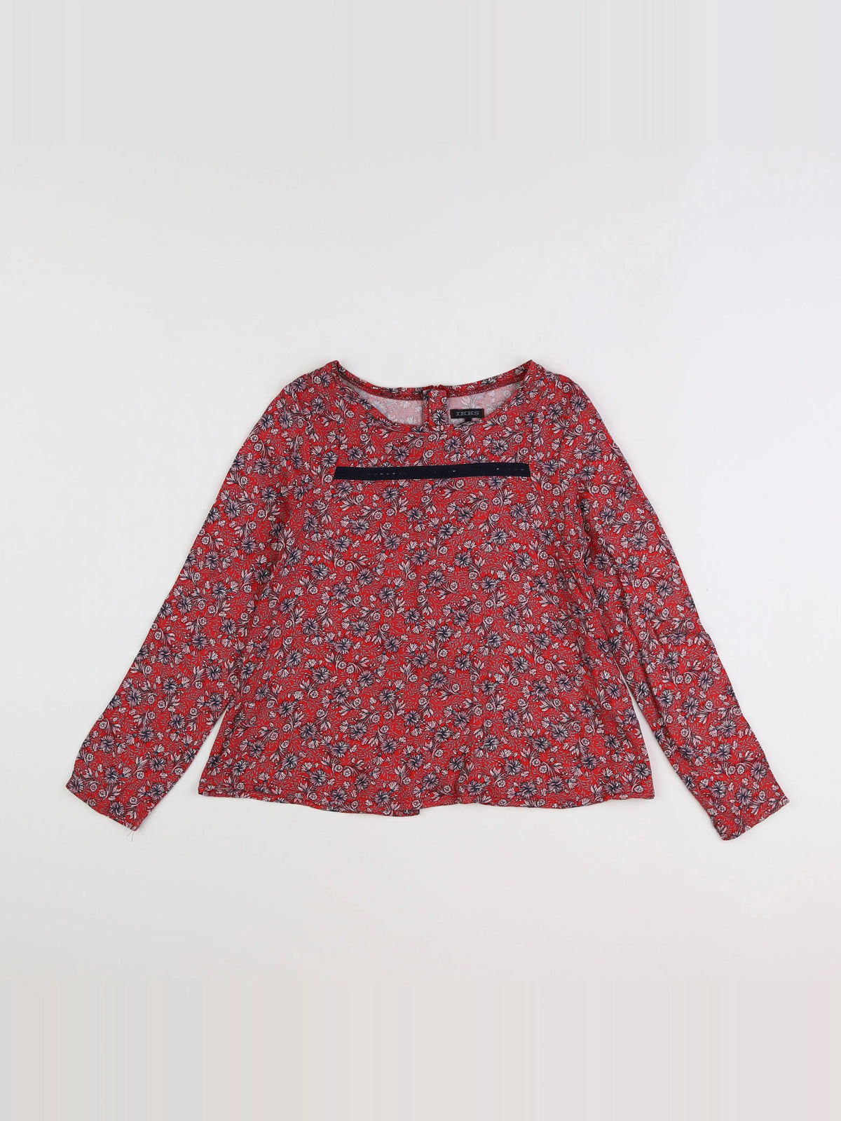 IKKS - blouse rouge - 8 ans