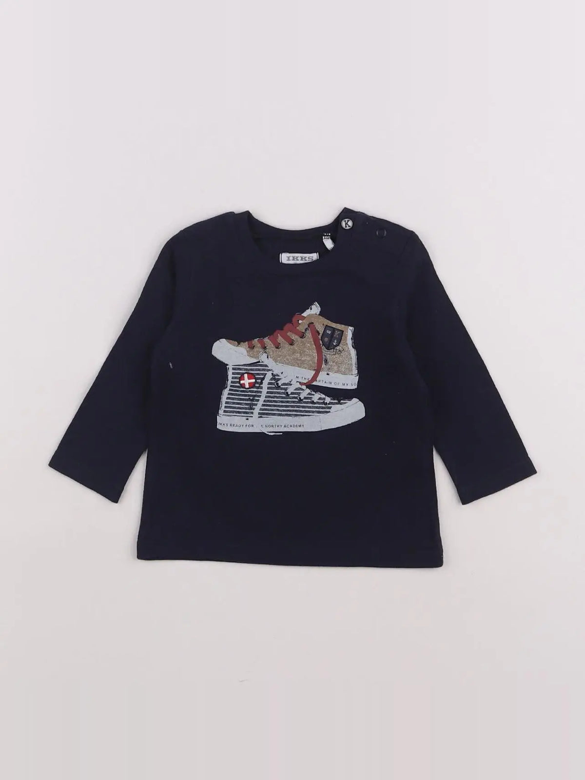 IKKS - tee-shirt bleu - 6 mois