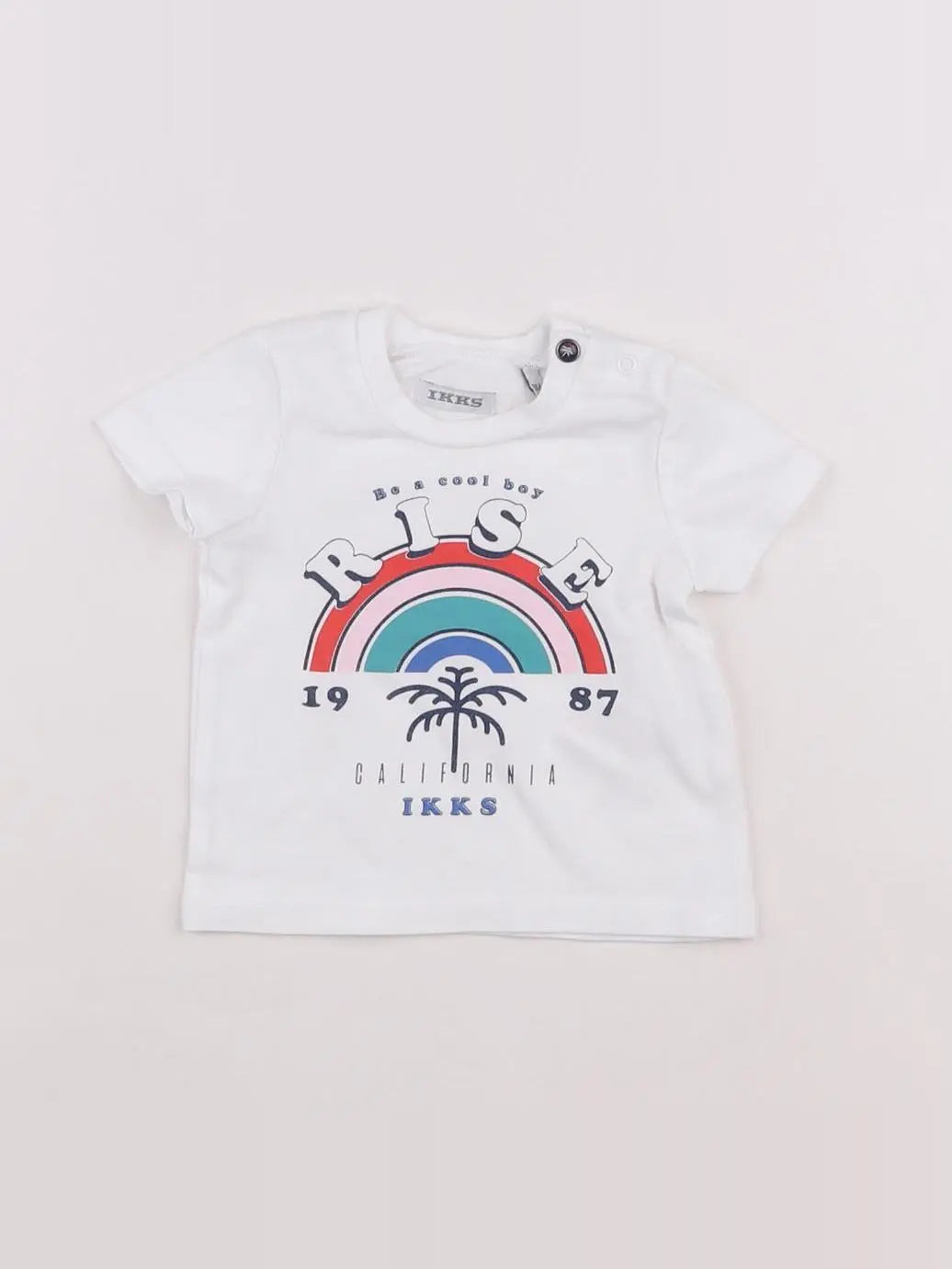 IKKS - tee-shirt blanc, multicolore - 3 mois