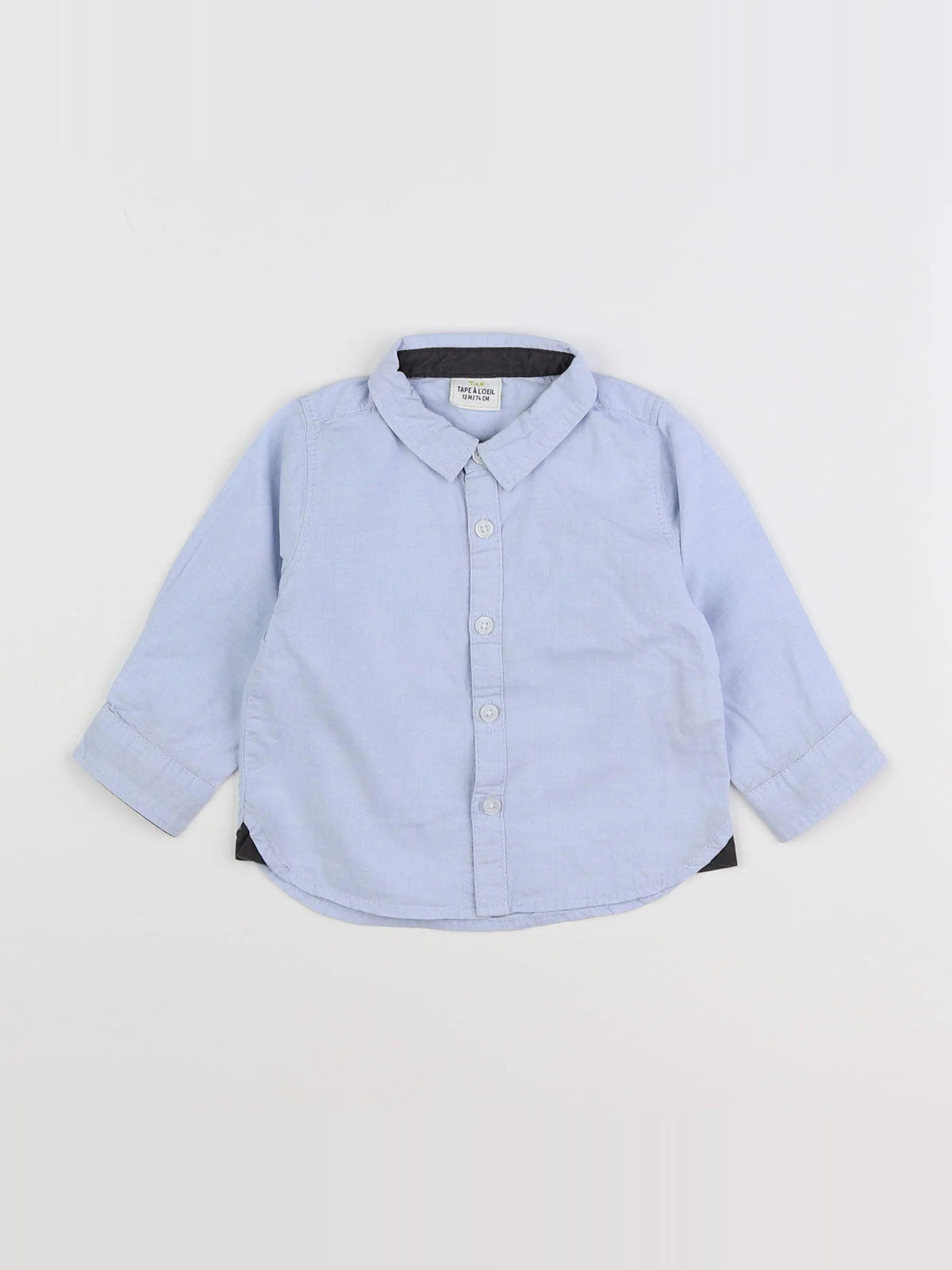 Tape à l'oeil - chemise bleu - 12 mois