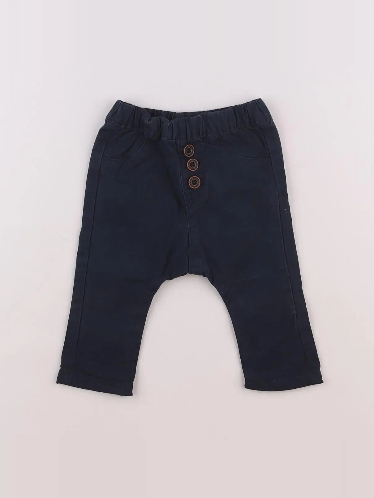 Tape à l'oeil - pantalon bleu - 6 mois