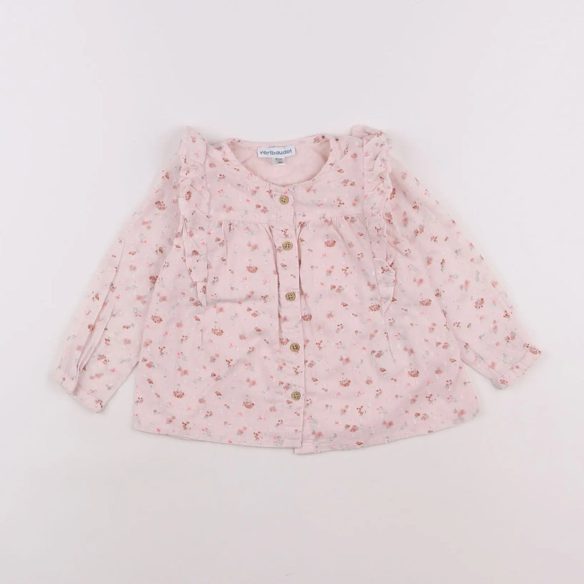 Vertbaudet - blouse rose - 18 mois