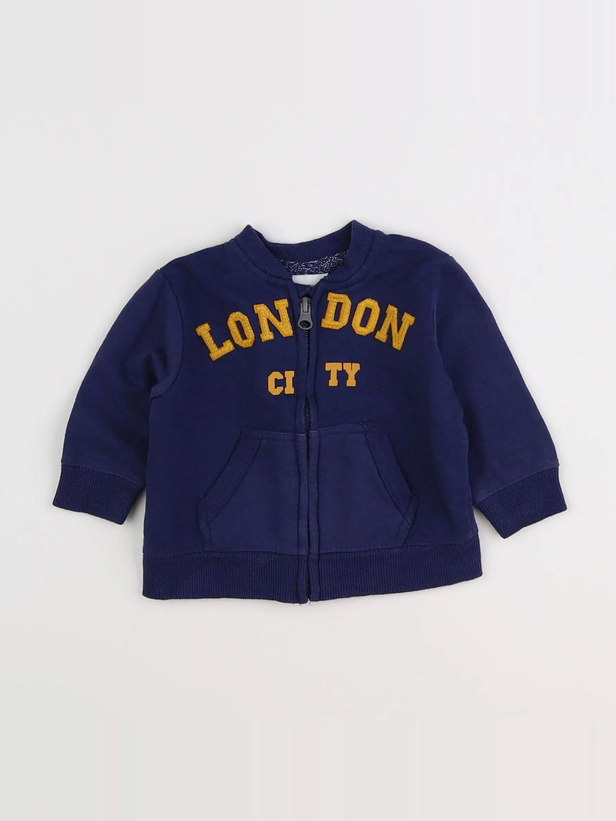 Zara - sweat bleu - 3/6 mois