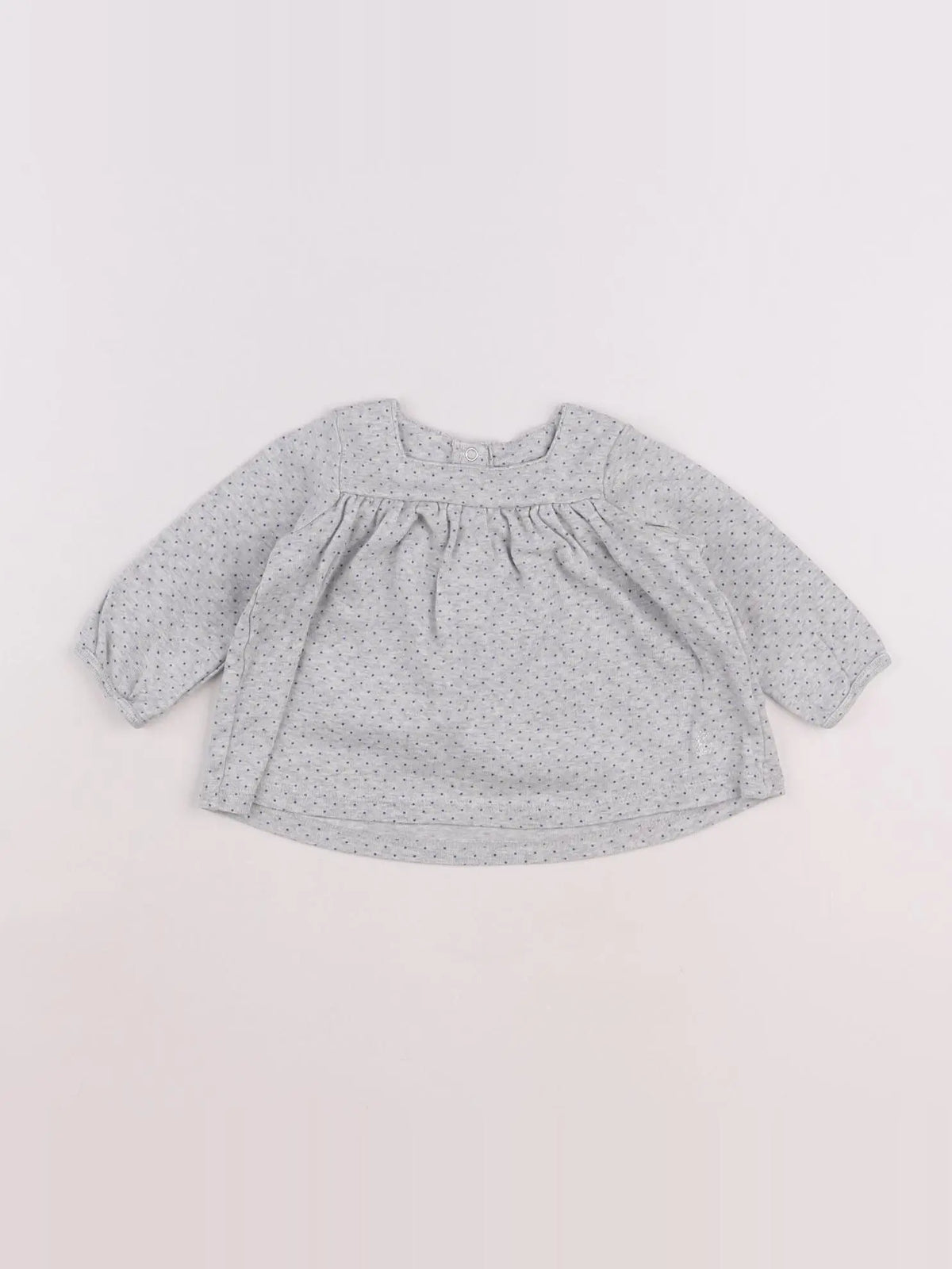 Petit Bateau - tee-shirt gris - 6 mois