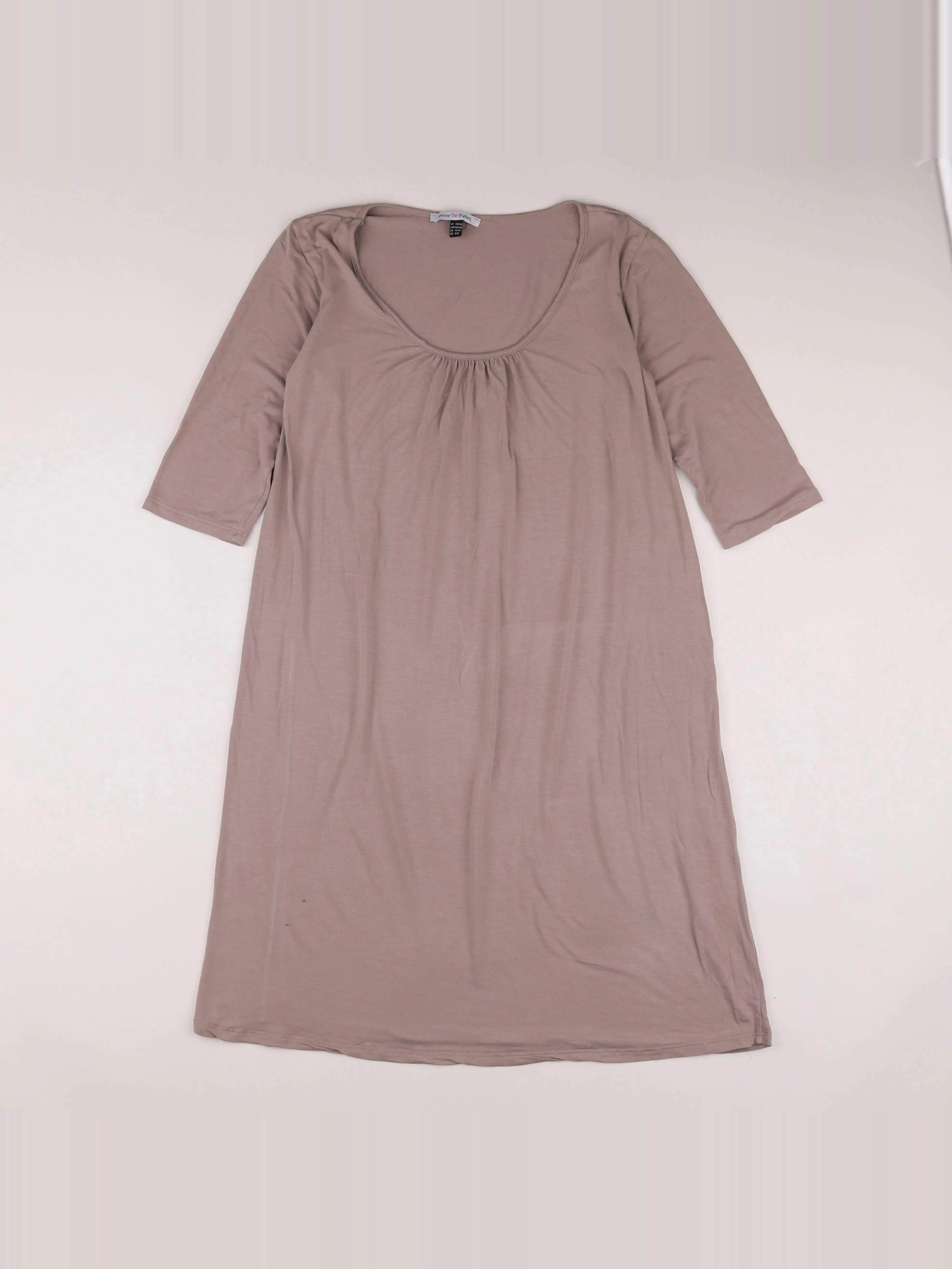 Envie de fraise - robe grossesse marron - 38 à 40