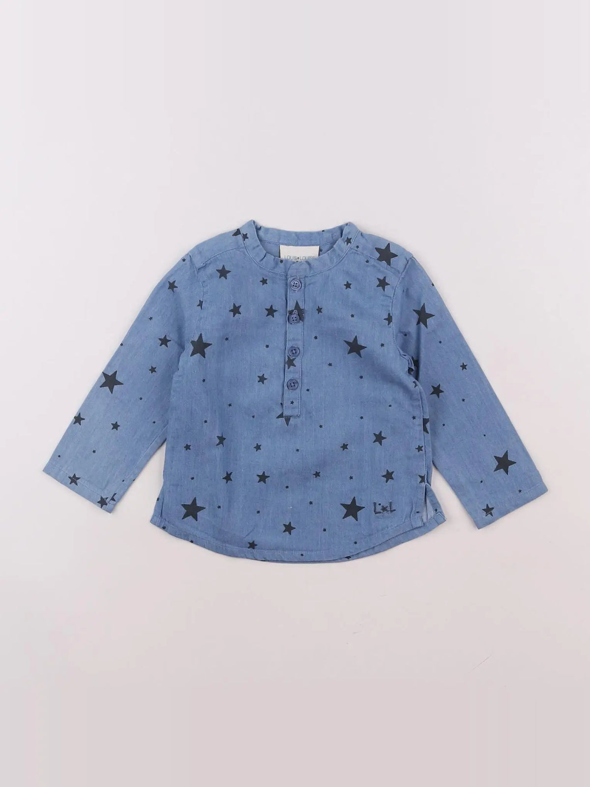 Louis Louise - blouse bleu - 12 mois