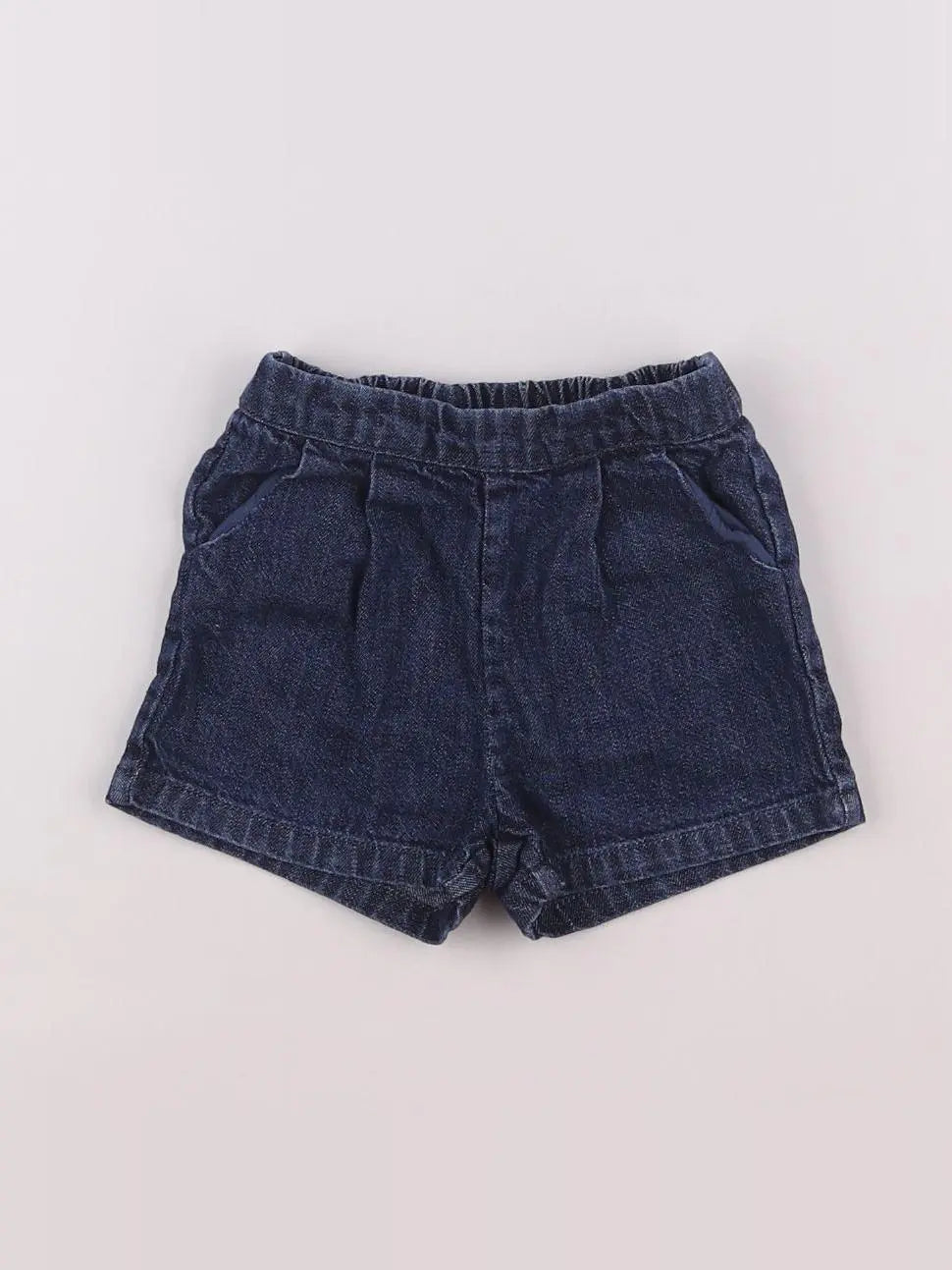 Natalys - short bleu - 12 mois