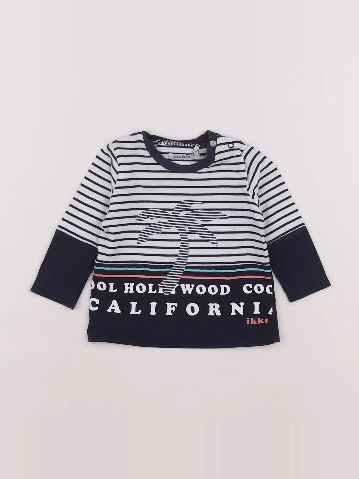 IKKS - tee-shirt bleu - 6 mois