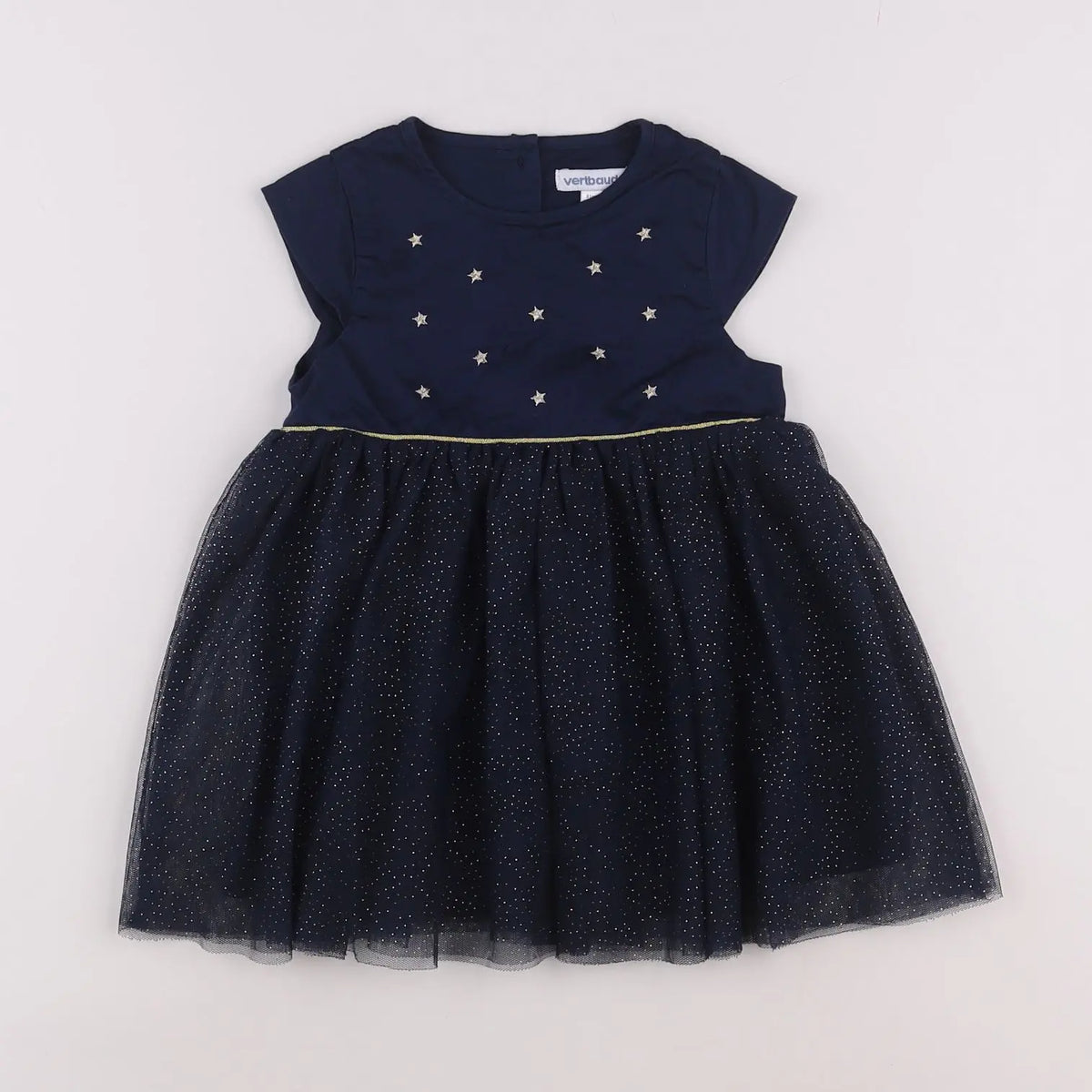 Vertbaudet - robe bleu - 18 mois