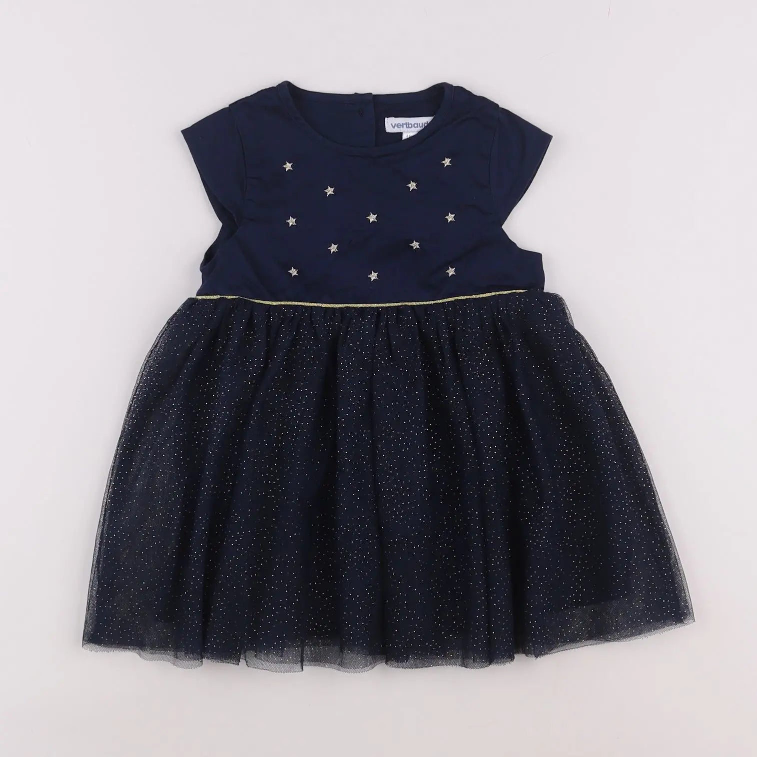 Vertbaudet - robe bleu - 18 mois