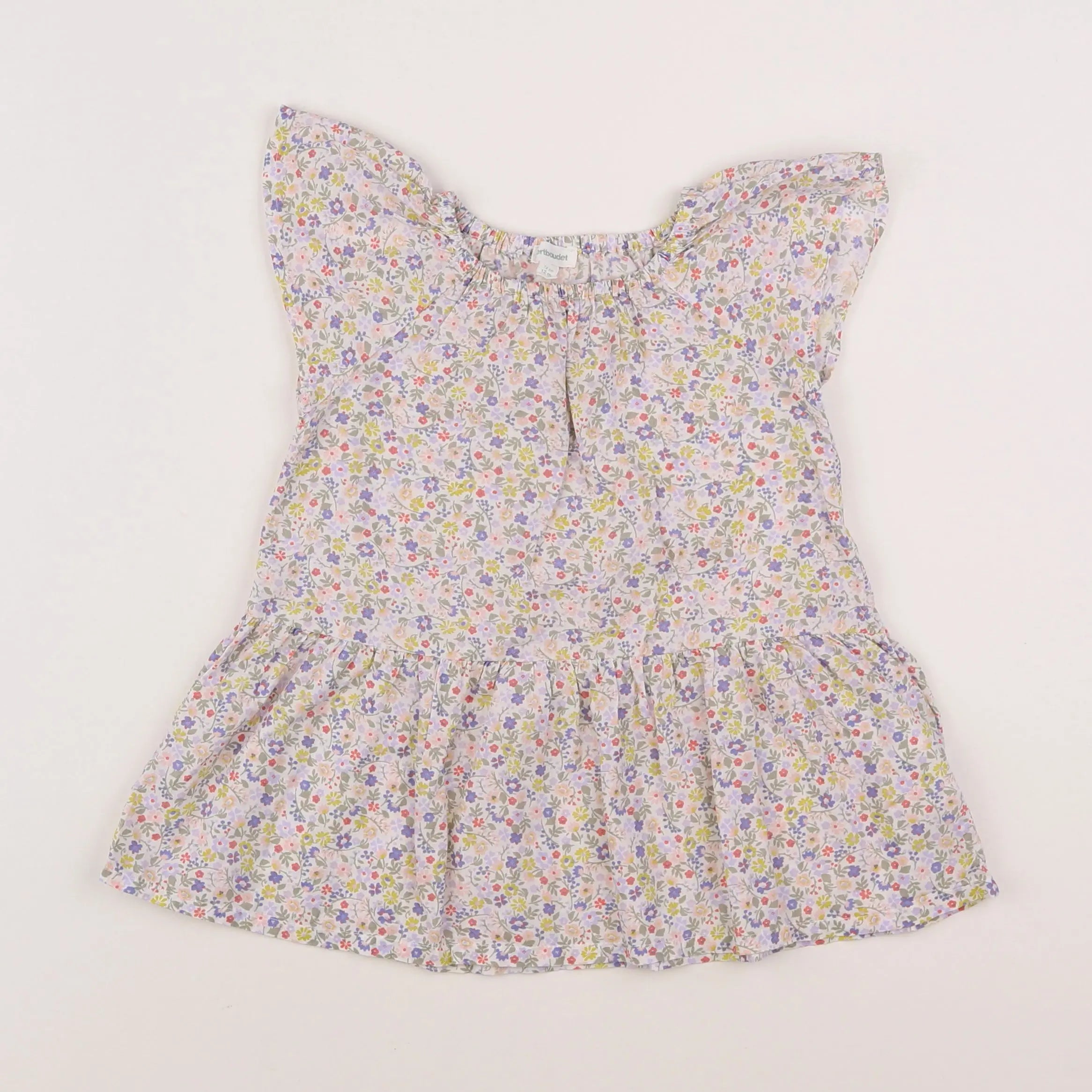 Vertbaudet - robe multicolore - 12 mois