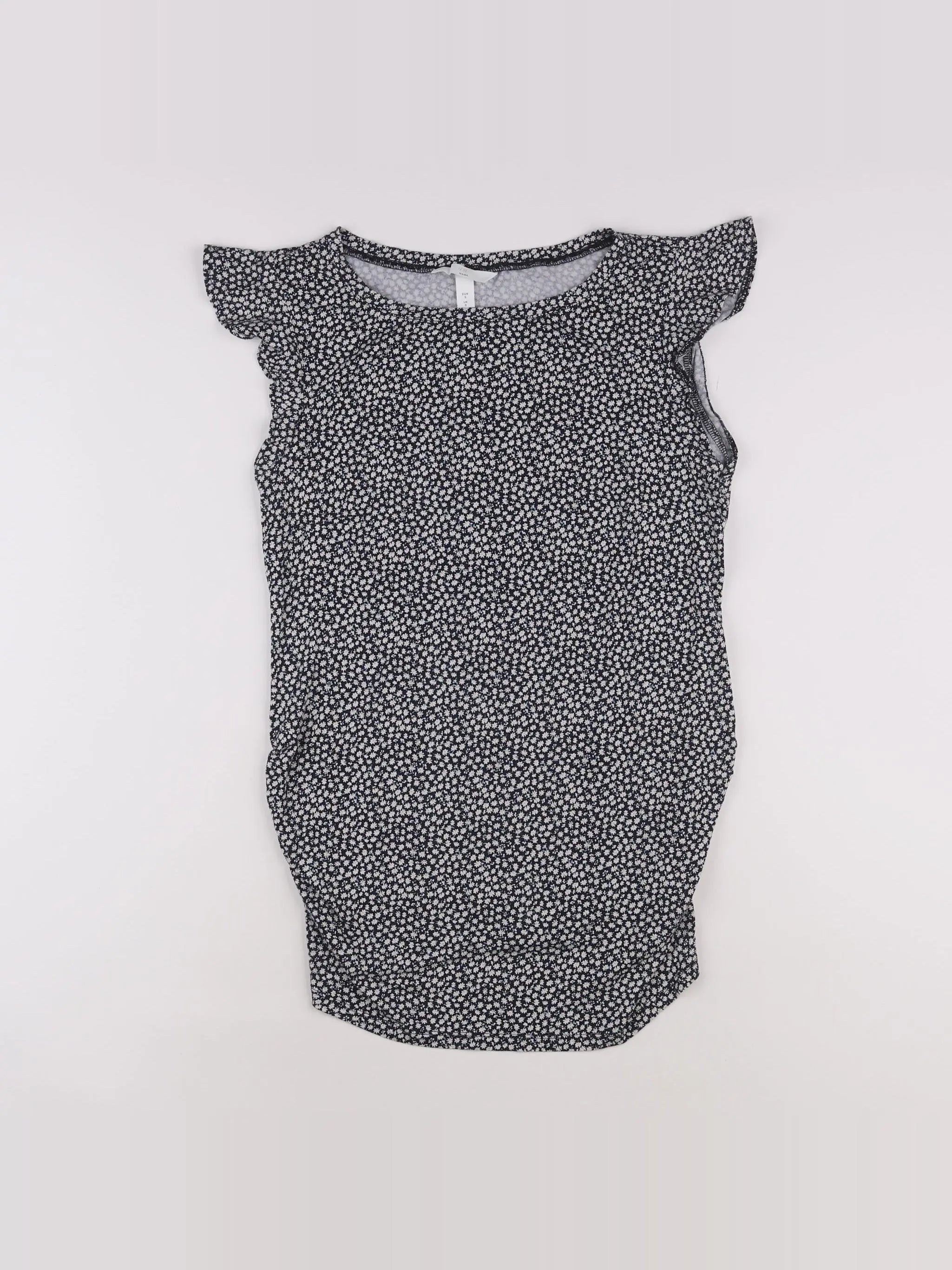 H&M - tee-shirt grossesse bleu - 38