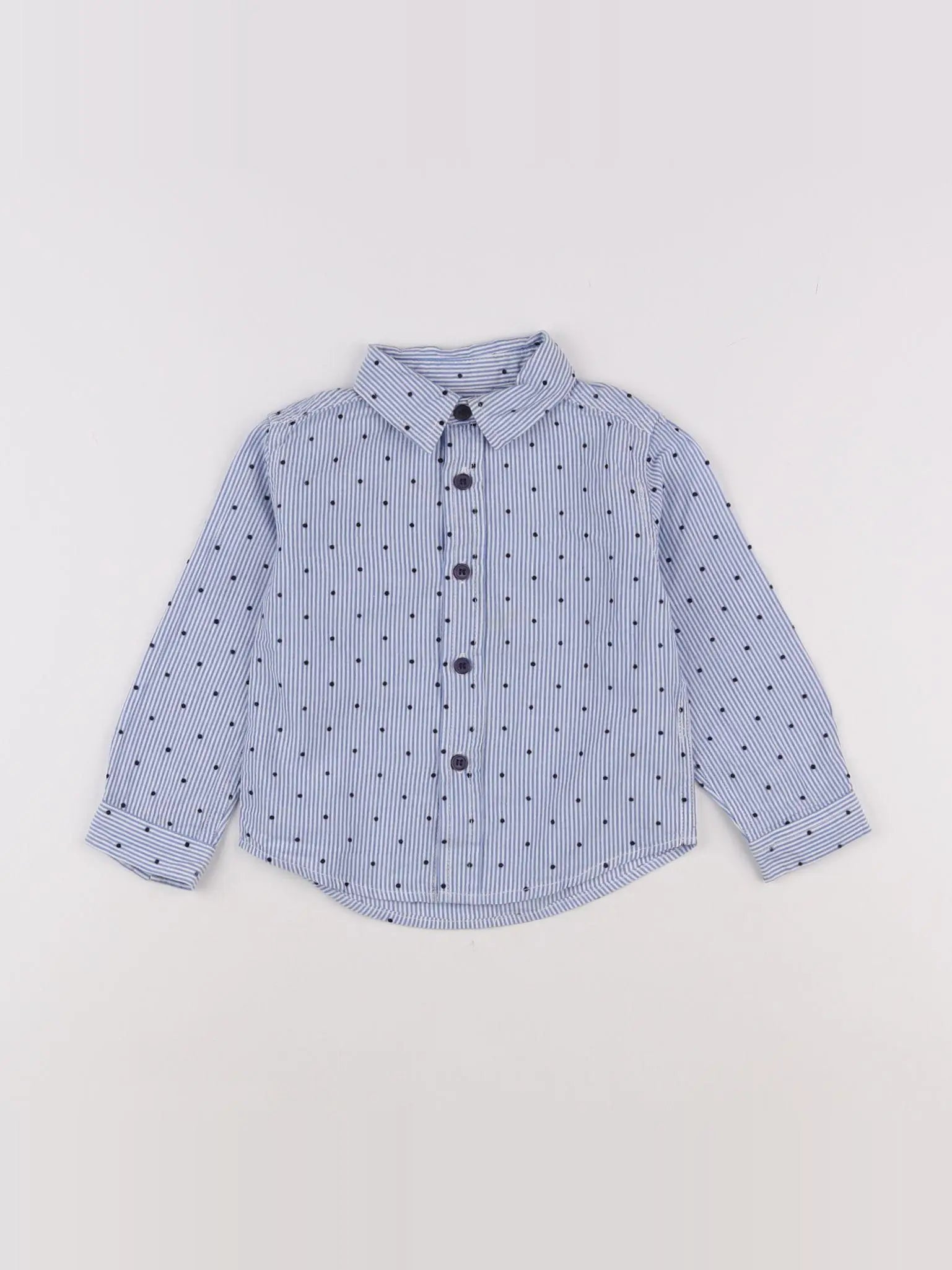 Eden & Victor - chemise bleu - 18 mois