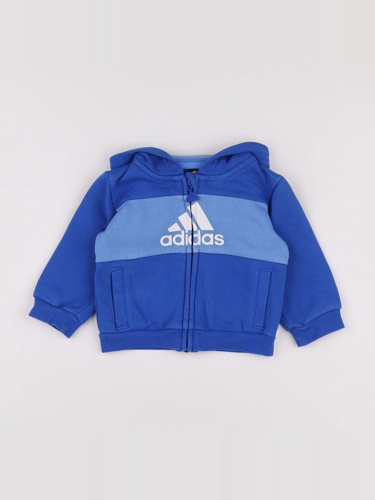 Adidas - sweat bleu - 3 mois