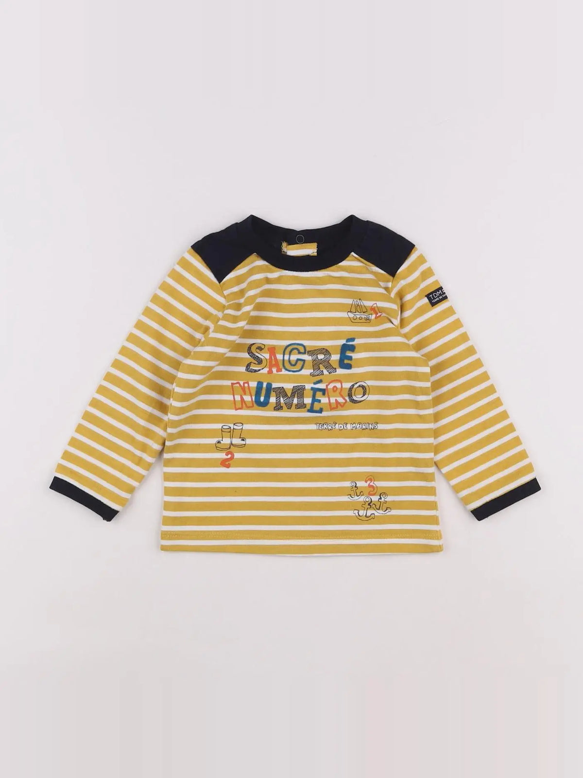 Terre de marins - tee-shirt jaune - 9 mois
