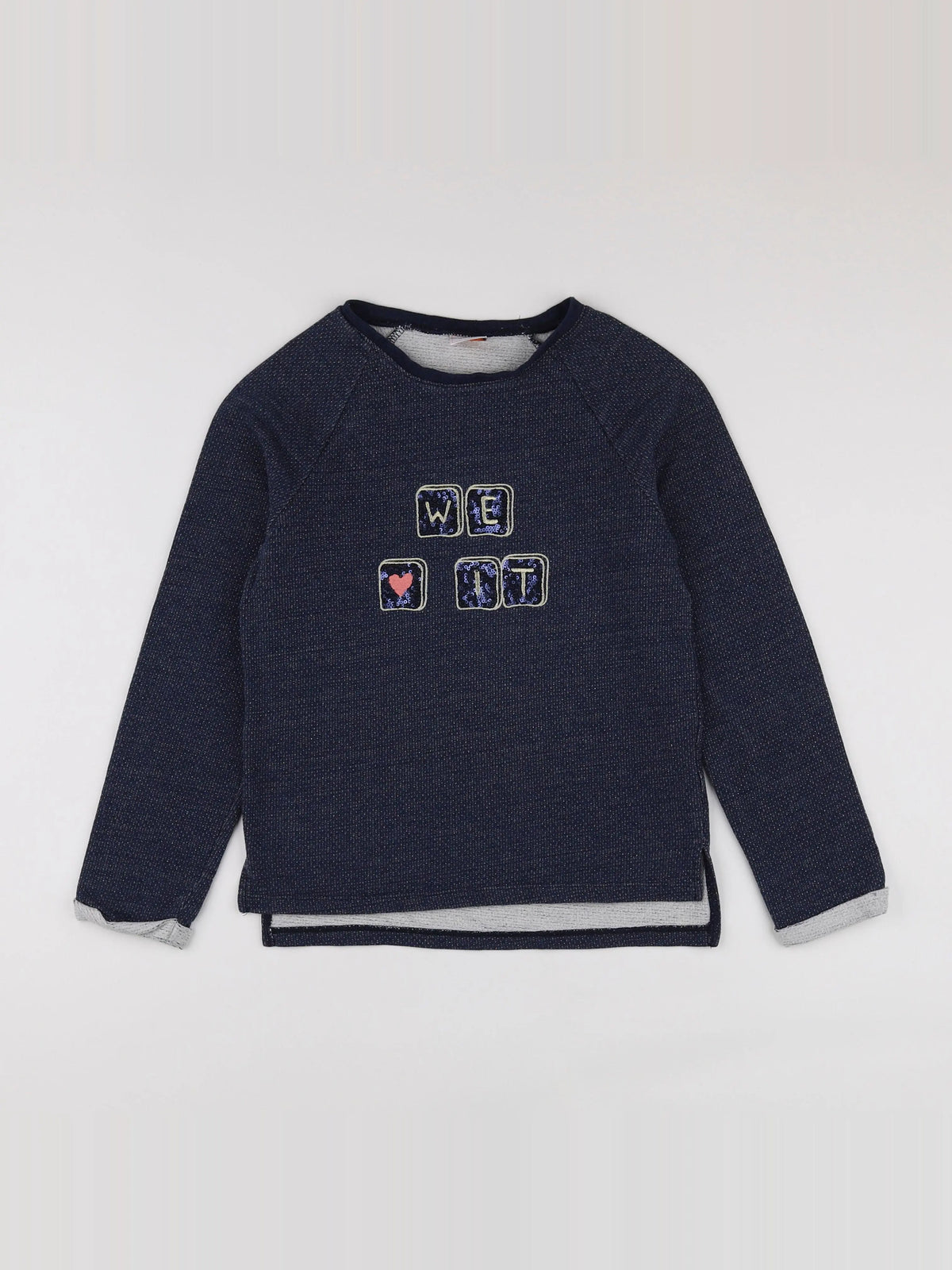 Tape à l'oeil - sweat bleu - 10 ans