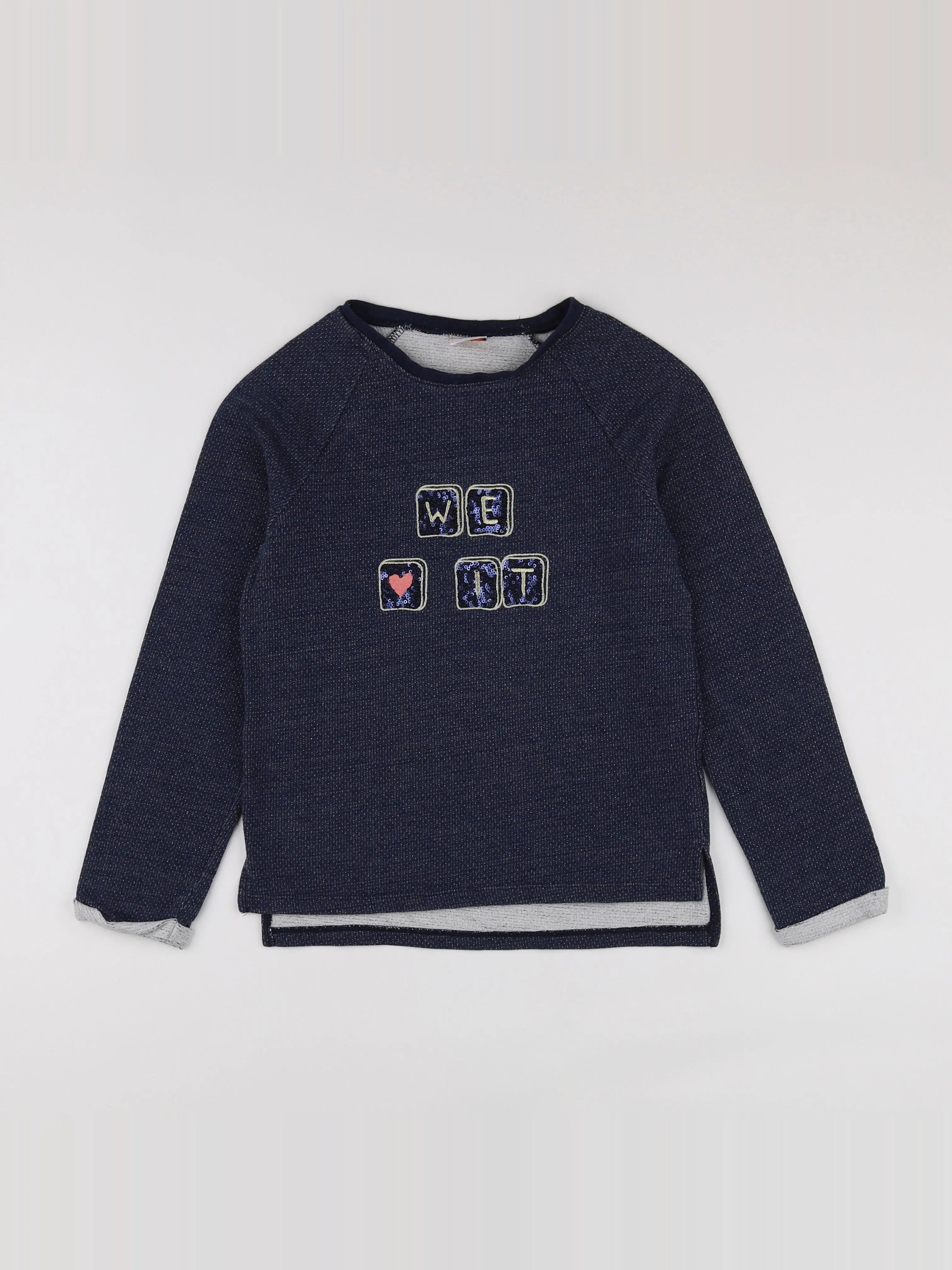 Tape à l'oeil - sweat bleu - 10 ans