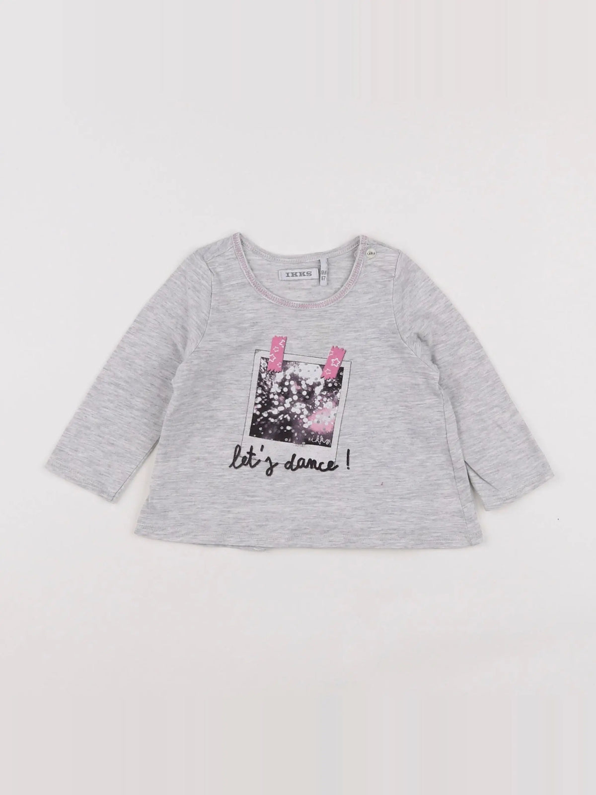 IKKS - tee-shirt gris - 6 mois