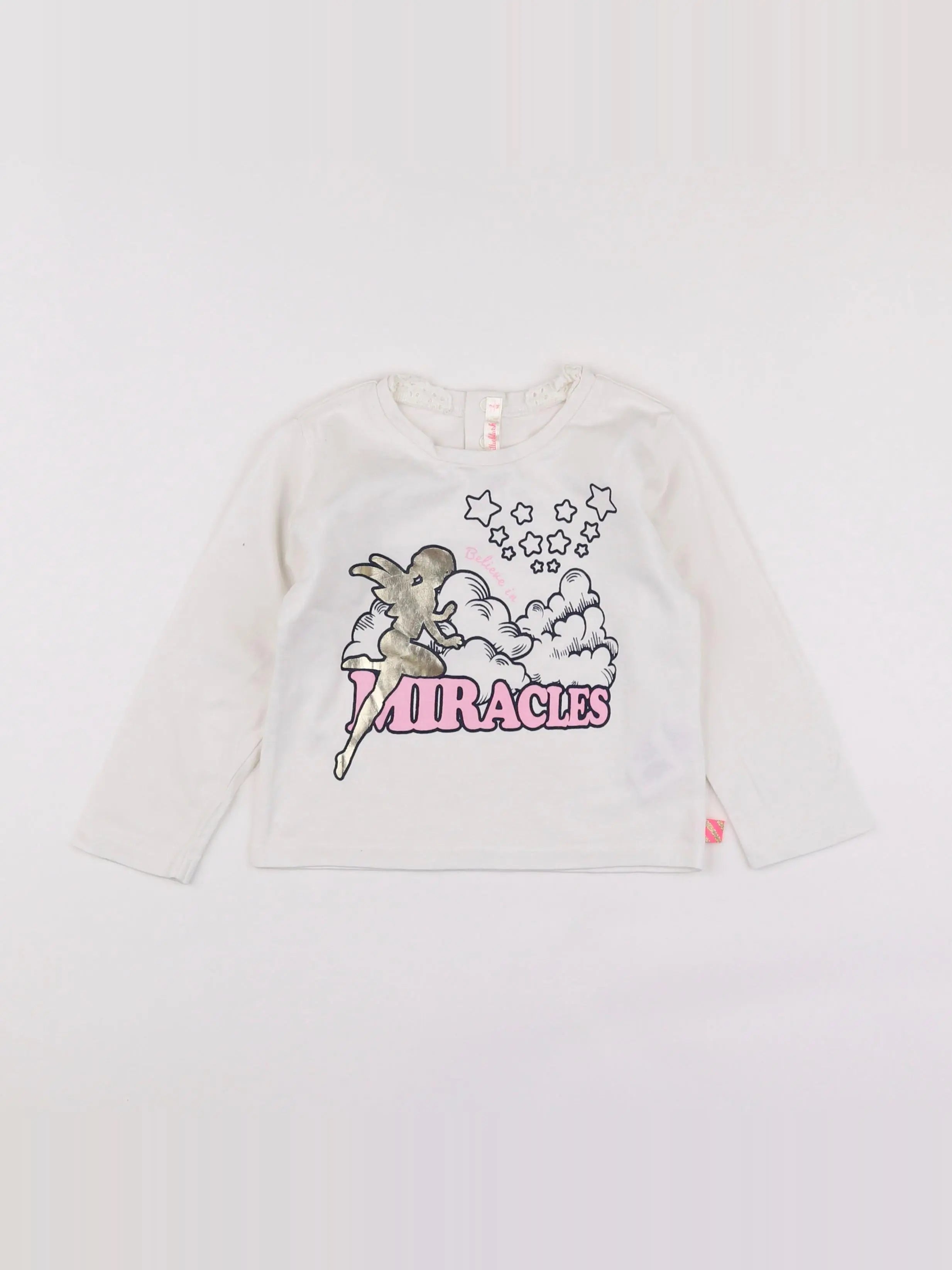Billie Blush - tee-shirt blanc - 2 ans